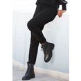 lascana comfortbroek in zachte tricotkwaliteit zwart