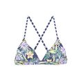 venice beach triangel-bikinitop summer met gekruiste bandjes blauw