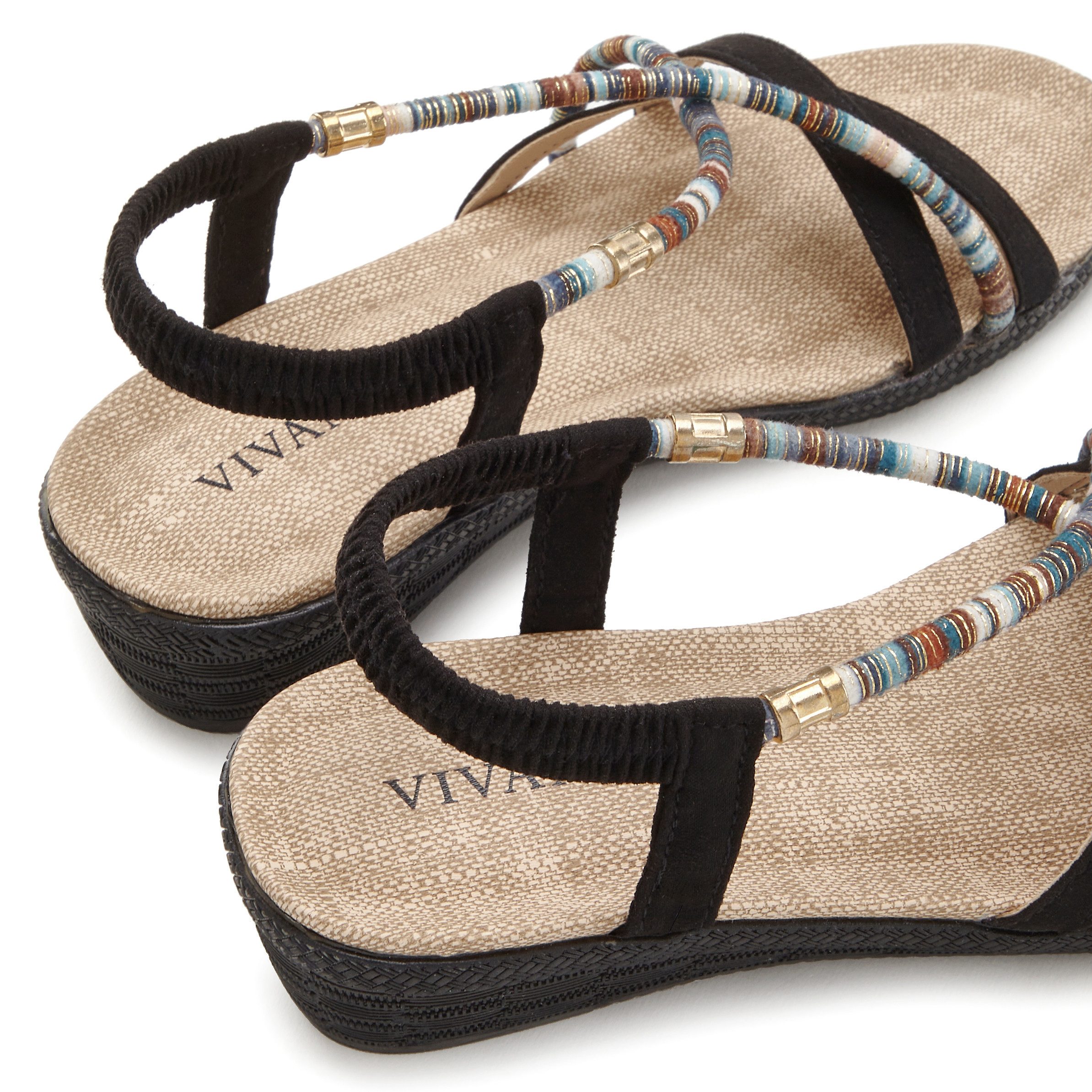 Vivance Sandalen Zomerschoen met subtiele sierdetails, sandaal, zomerschoen vegan