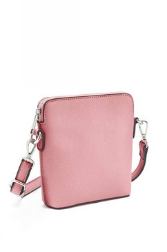 vivance schoudertas handtas, mini bag met een afneembaar kwastje roze