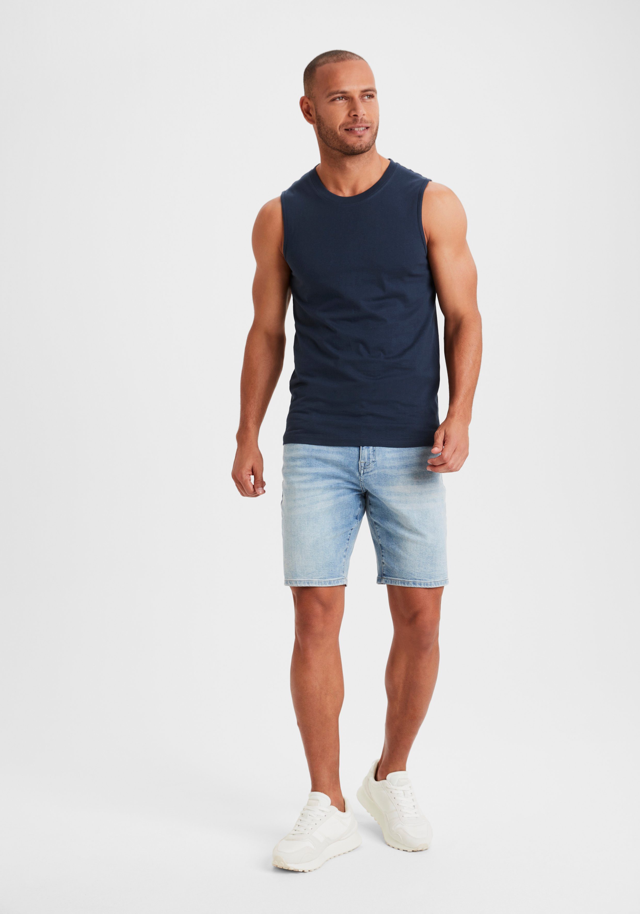 H.I.S Muscle-shirt met een ronde hals (set, 3-delig)