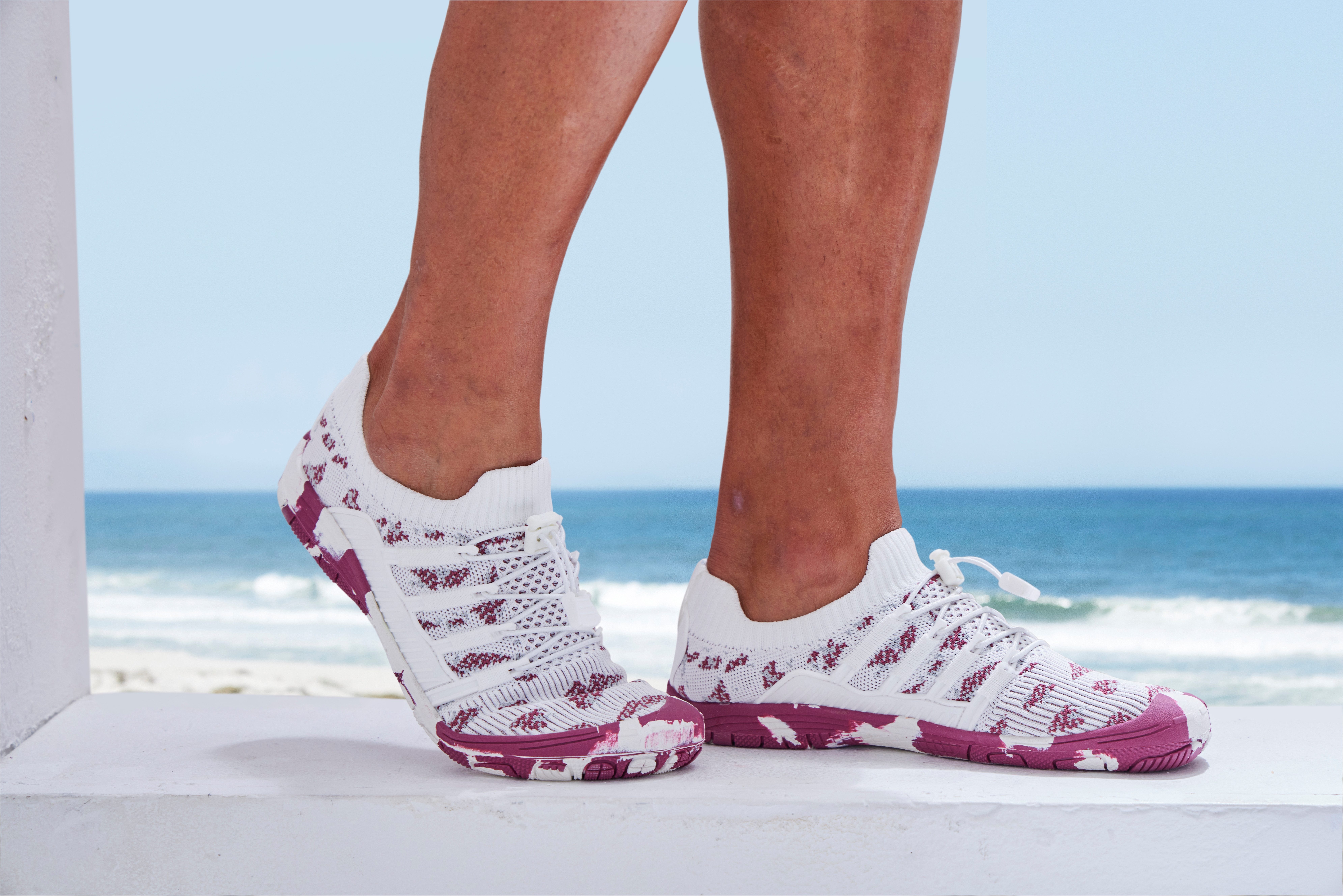 Venice Beach Waterschoenen Bad schoen, slipper, waterschoen met elastische banden voor snel instappen, unisex vegan
