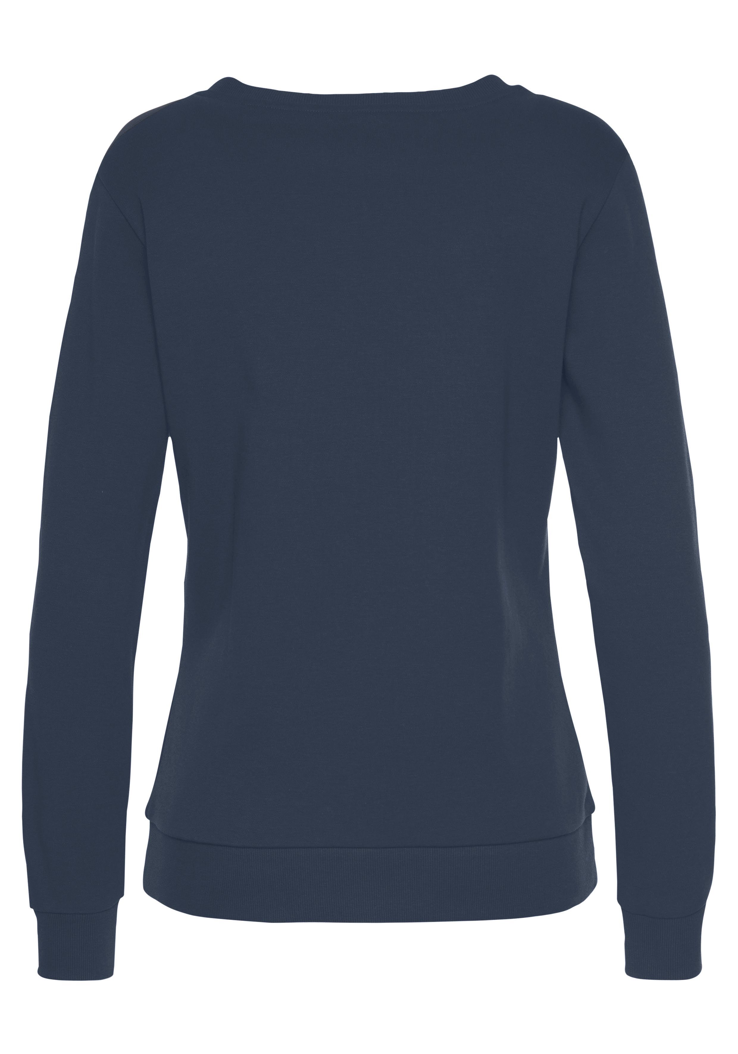 Bench. Loungewear Sweatshirt met glanzende logo-borduurwerk, loungewear, loungepak