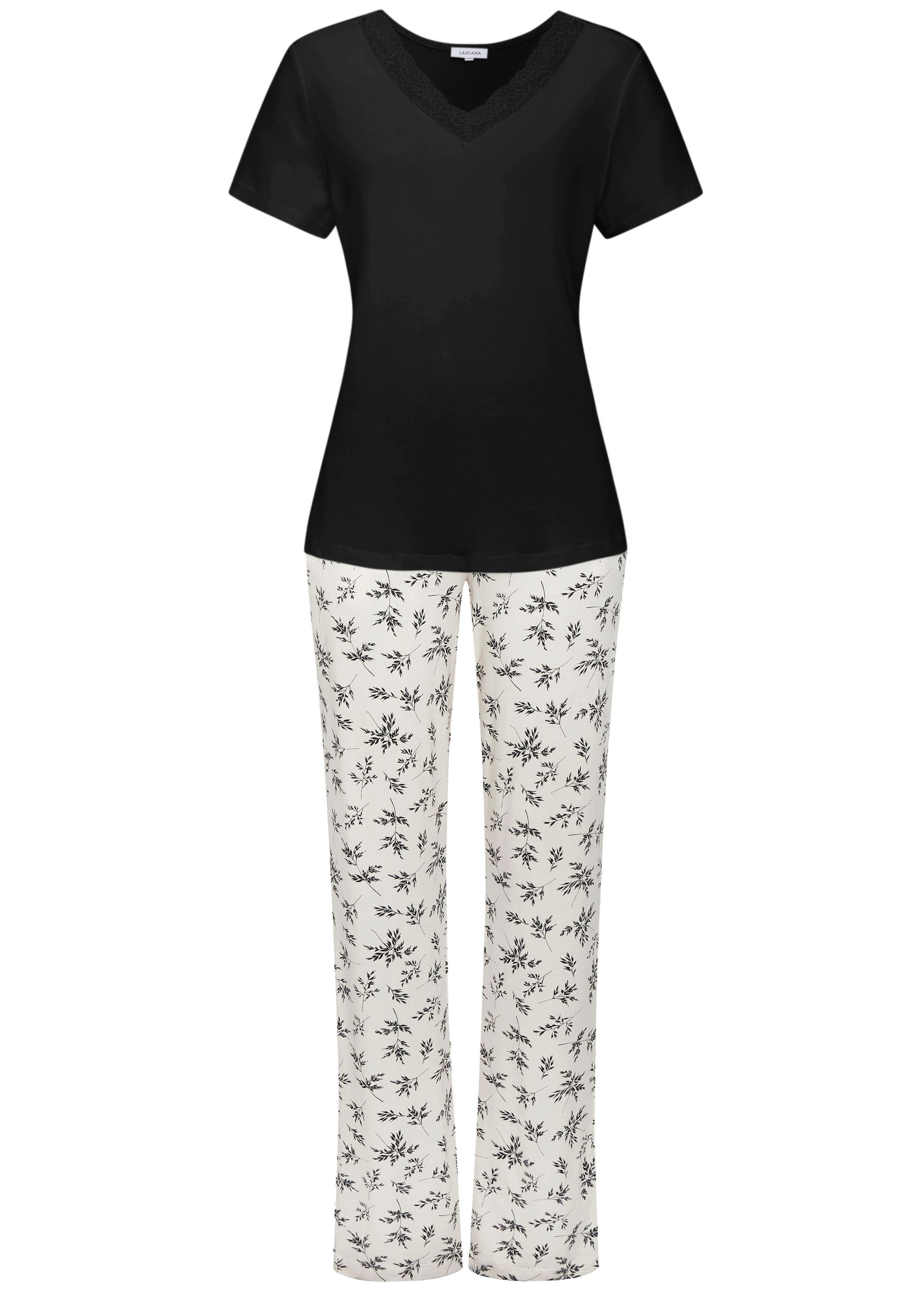 Vivance Dreams Pyjama met leuke bloemenprint (set, 2-delig)