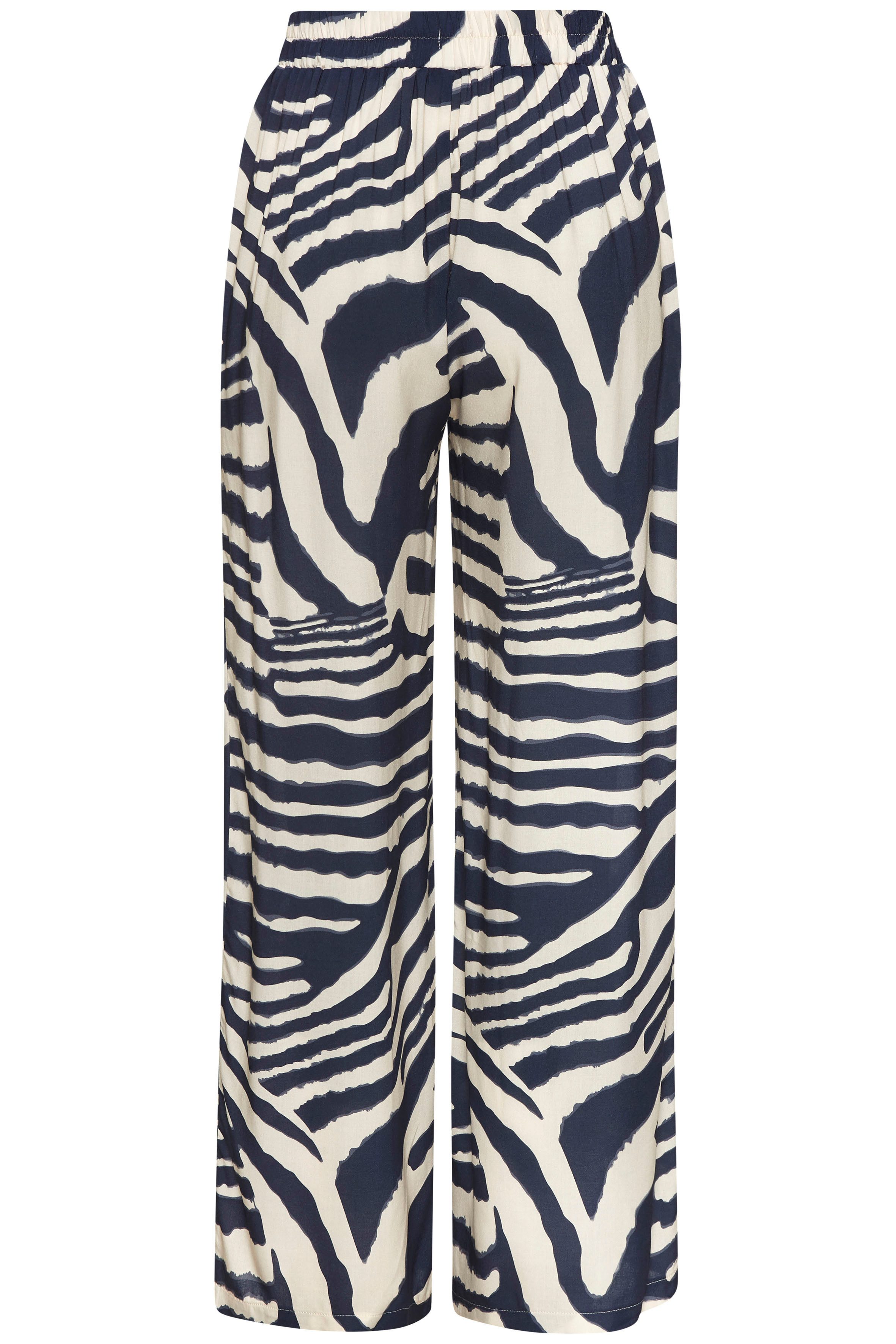 Lascana Palazzobroek met dierenprint, instapbroek, wide-leg, modieus