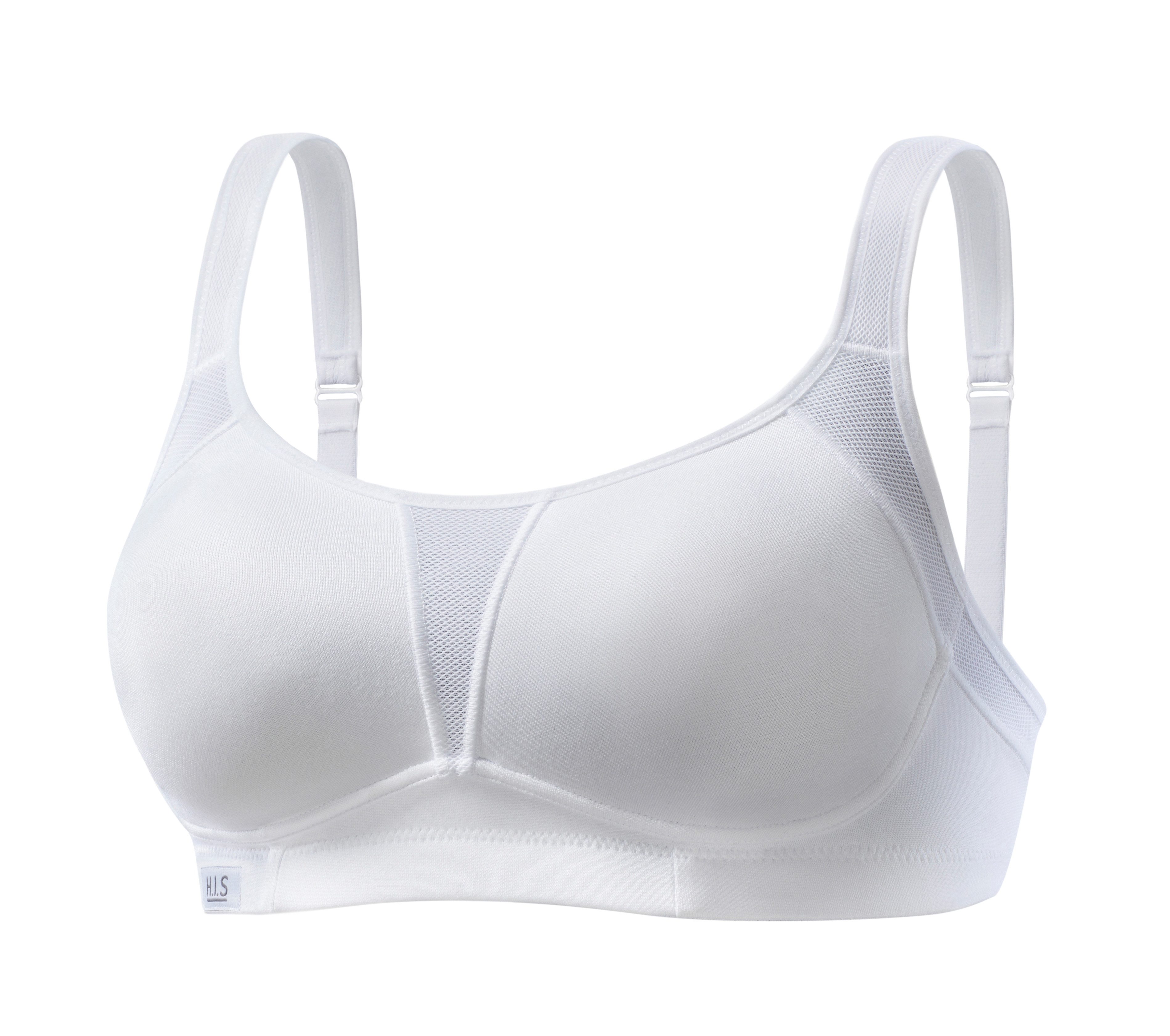 H.I.S Sport-bh zonder beugels met coolmax voor takken van sport met sterke belasting