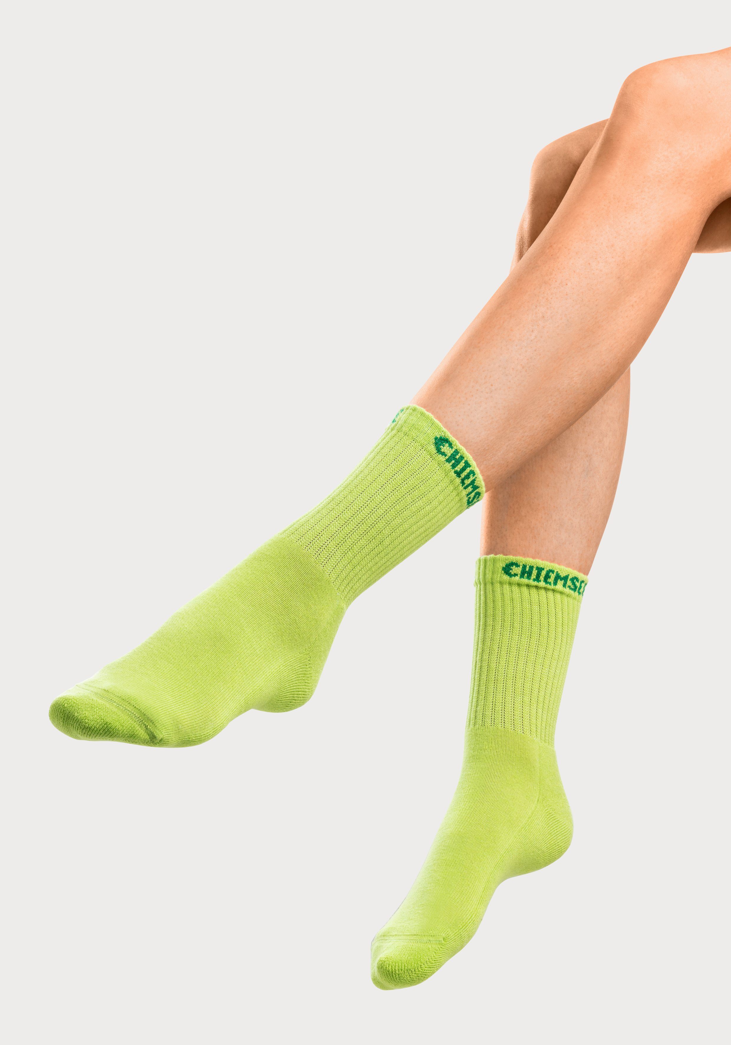 Chiemsee Tennissokken met gebreid merknamen (set, 6 paar)