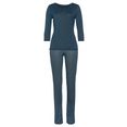 vivance dreams pyjama met stippenprint blauw