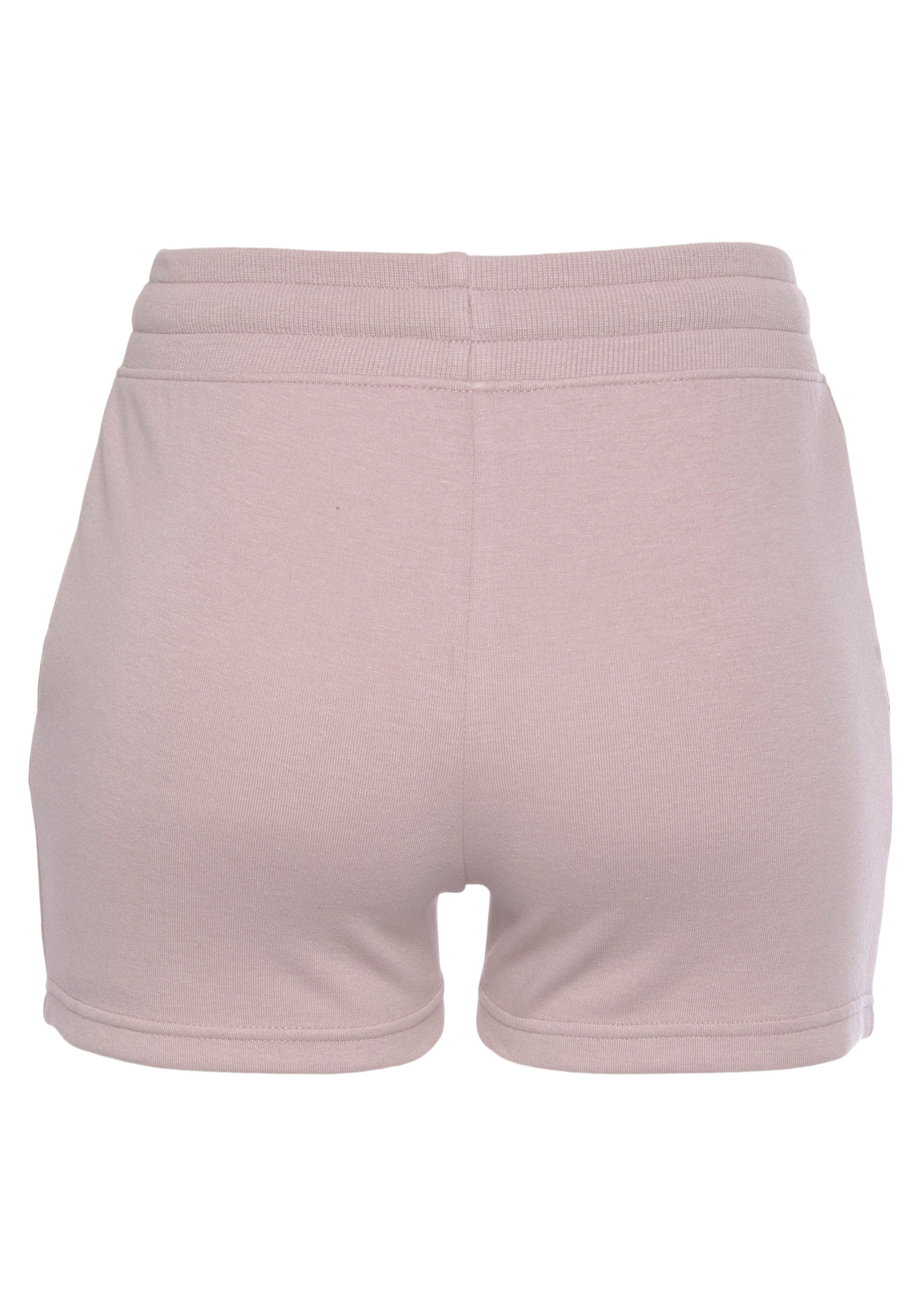 Bench. Loungewear Short met logoprint en borduursel
