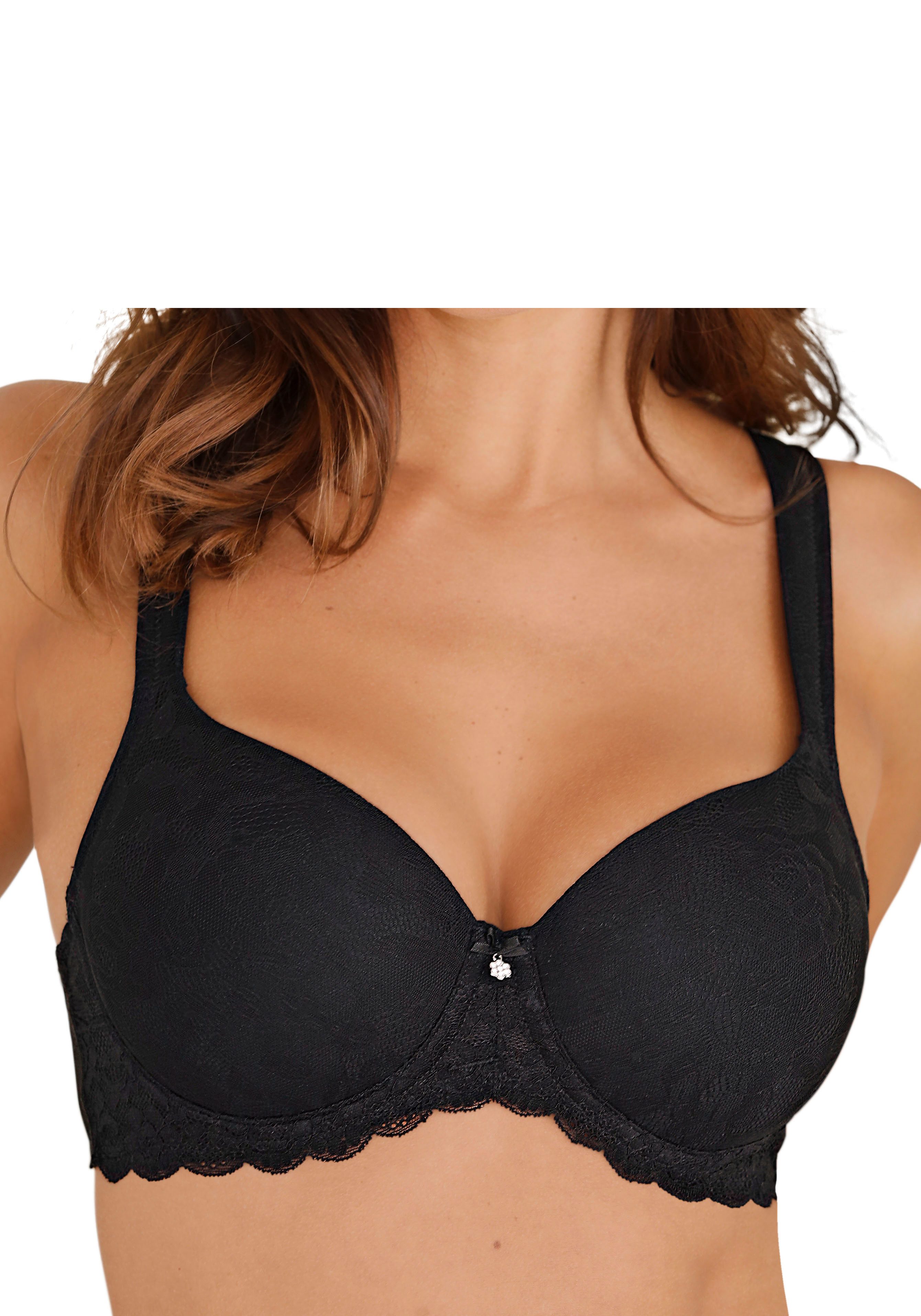 Lascana Bh met steuncups met beugel rondom van edel, bloemig kant, lingerie