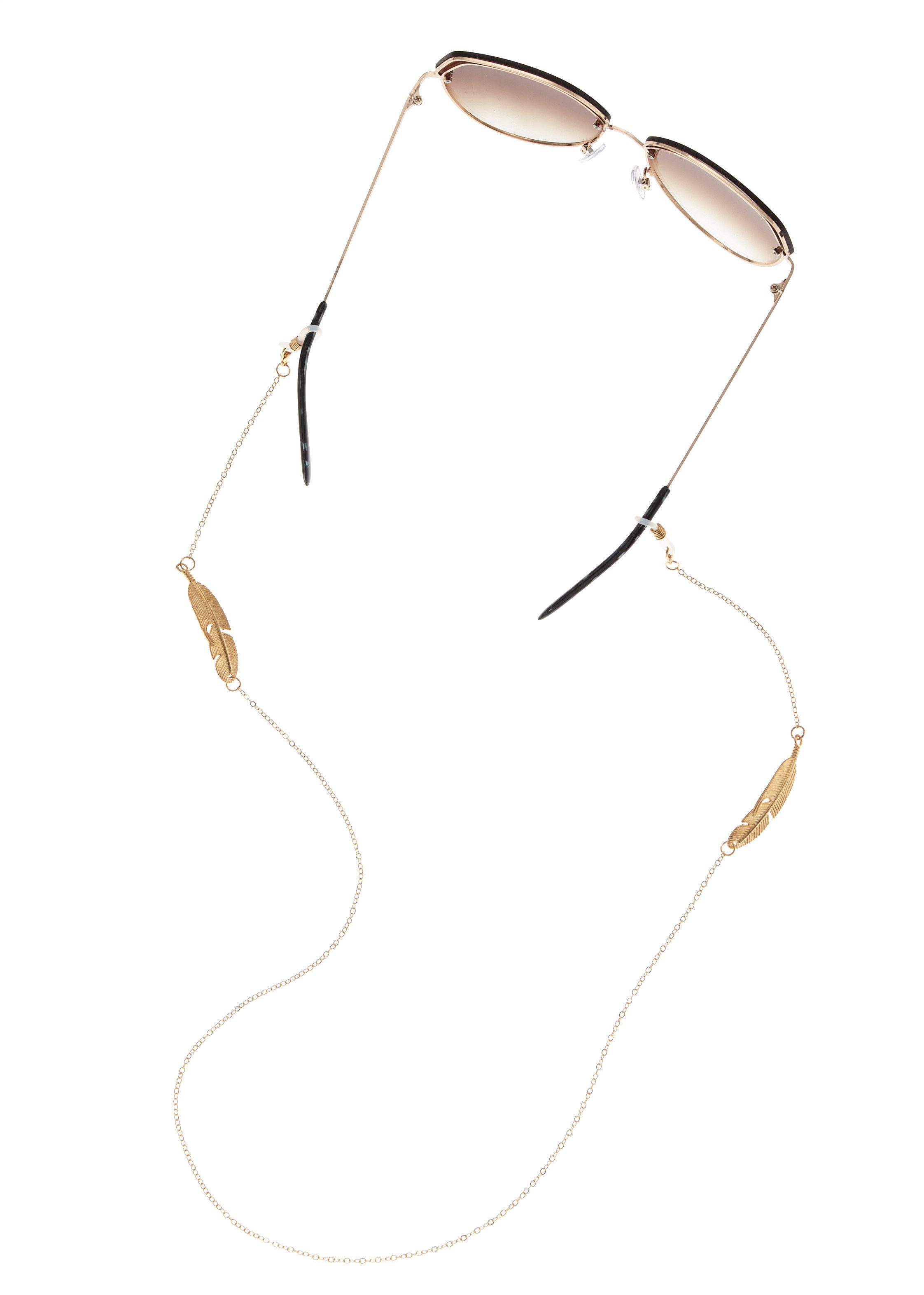 Lascana Brilketting Zachte brillenketting met veerornament