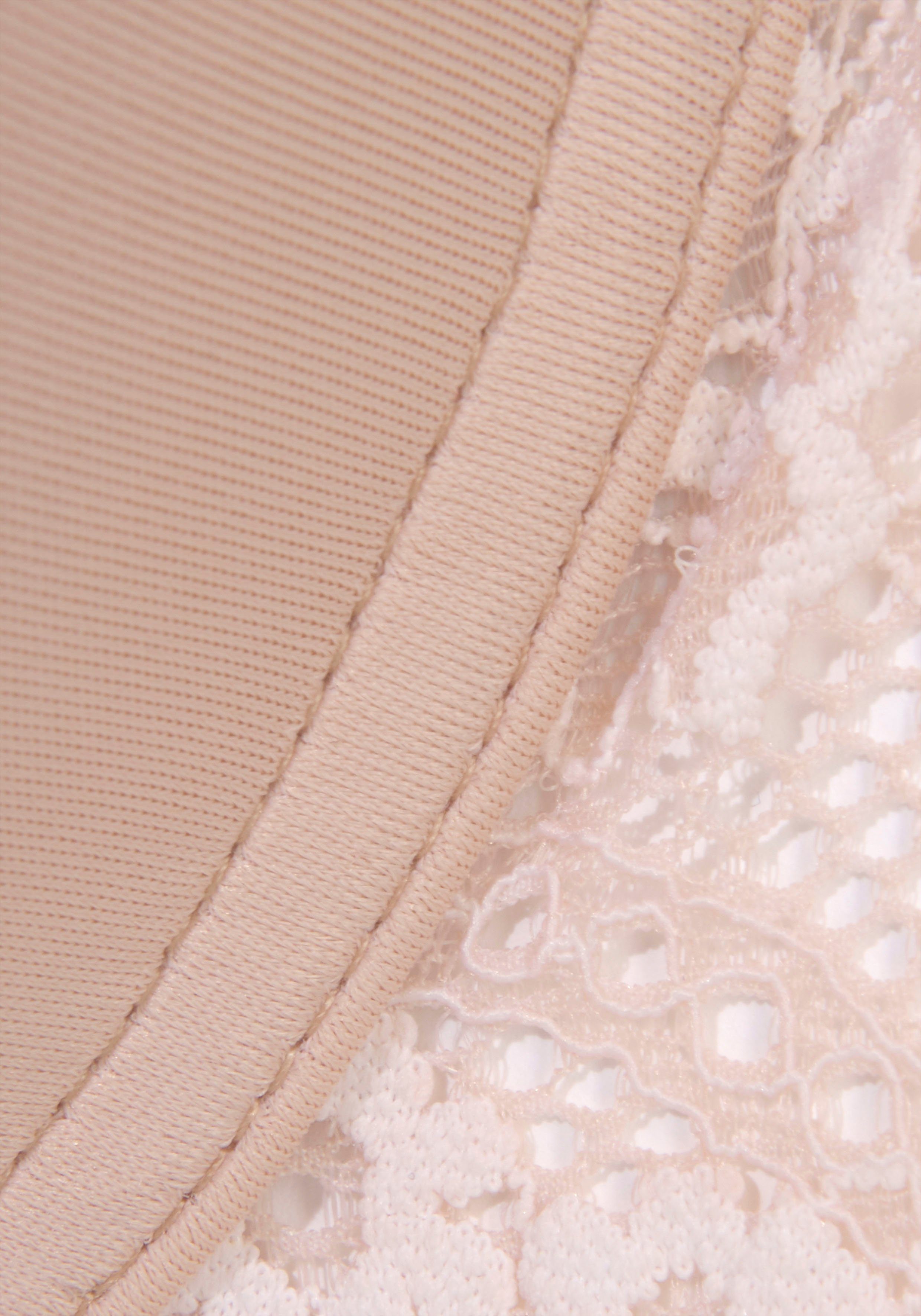 Lascana Push-up-bh met beugel en kanten achterkant, dessous