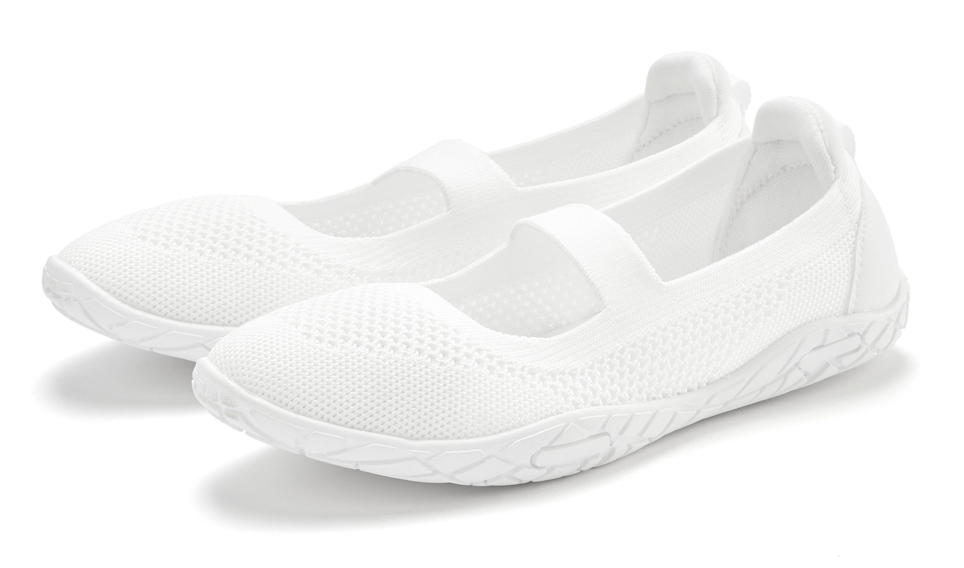 Lascana Sneaker-ballerina’s Vrijetijdsschoen, slipper, lage schoen, slip-on sneaker superlicht VEGAN
