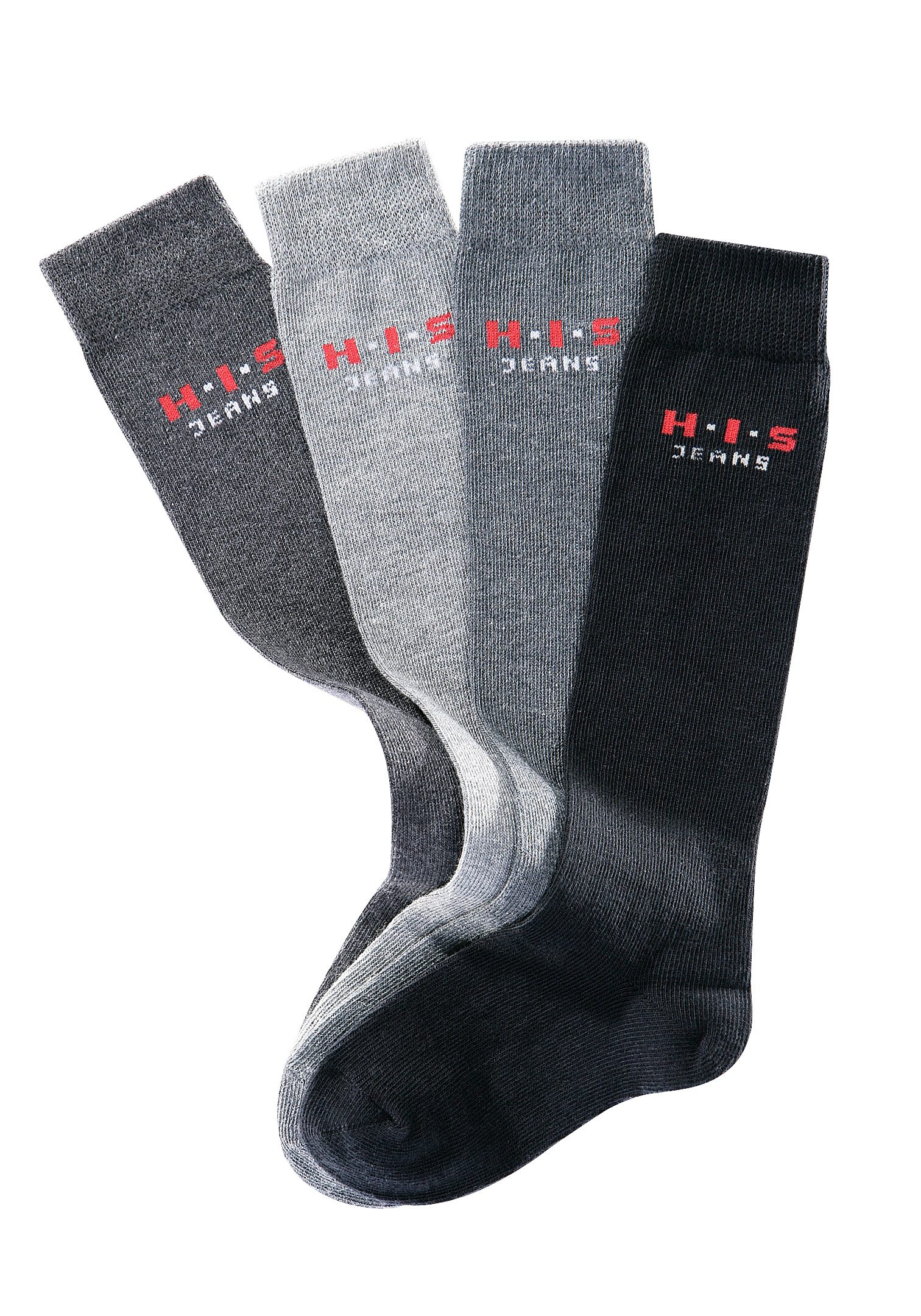 H.I.S Kniekousen met versterkte belastingzones (set, 4 paar)