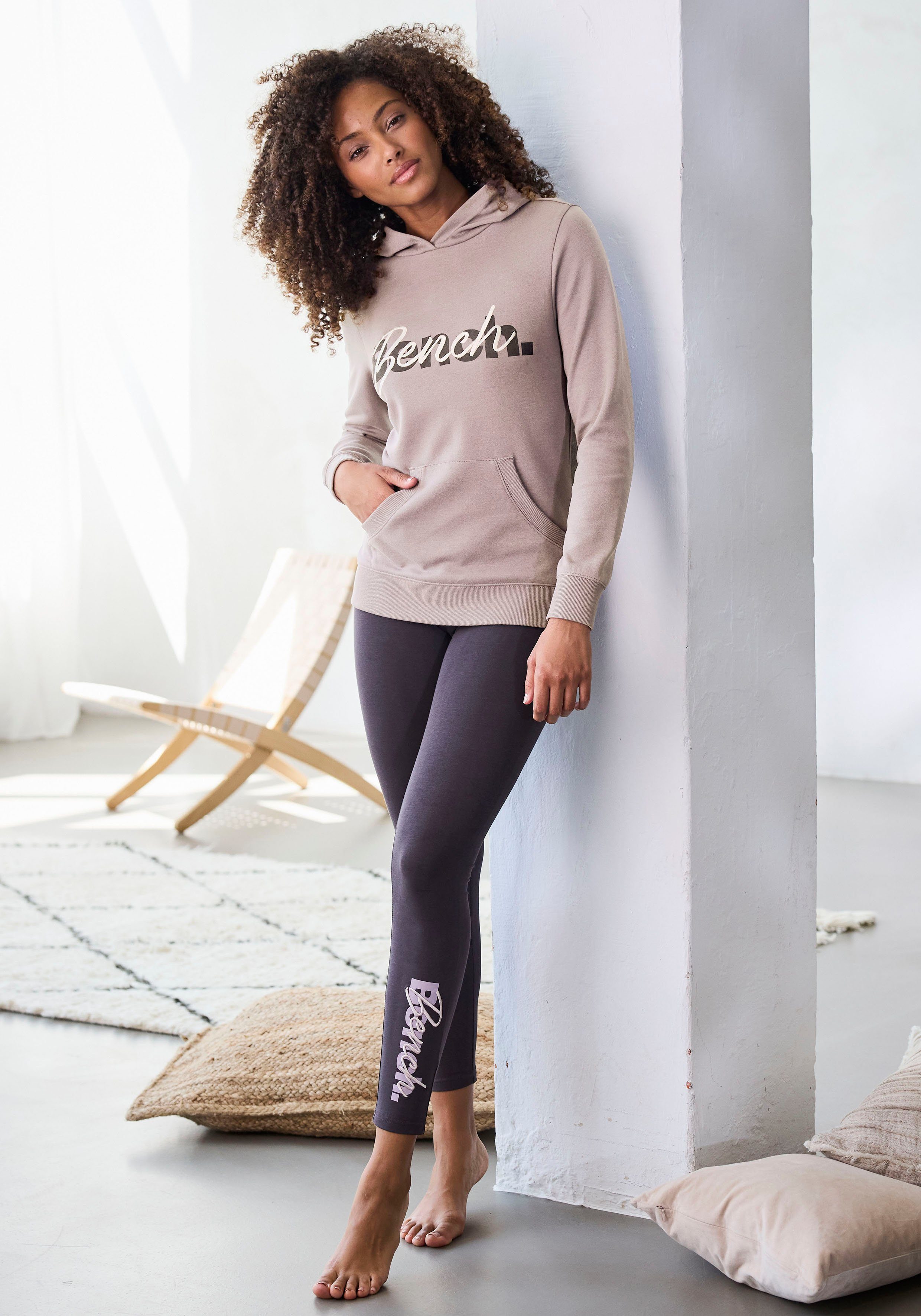 Bench. Loungewear Hoodie met kangoeroezak, loungepak, hoodie