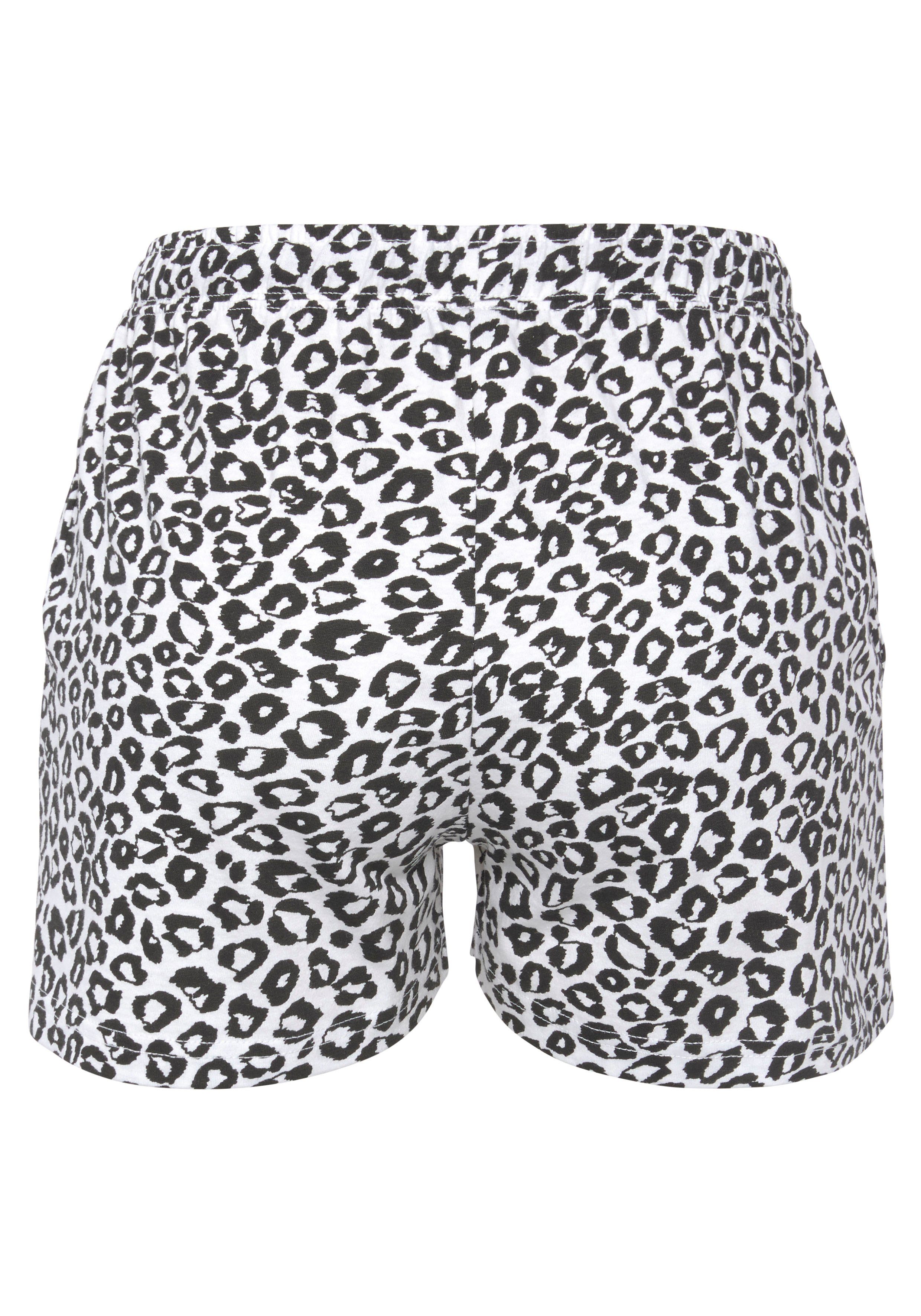 Vivance Dreams Pyjamashort met zwart-wit print