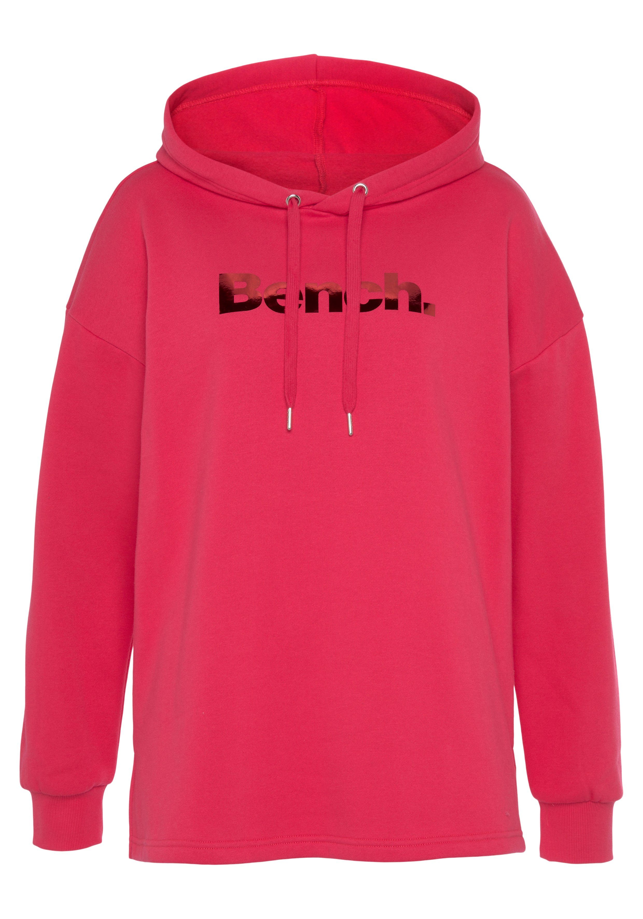 Bench. Loungewear Hoodie met glanzende logoprint, loungewear