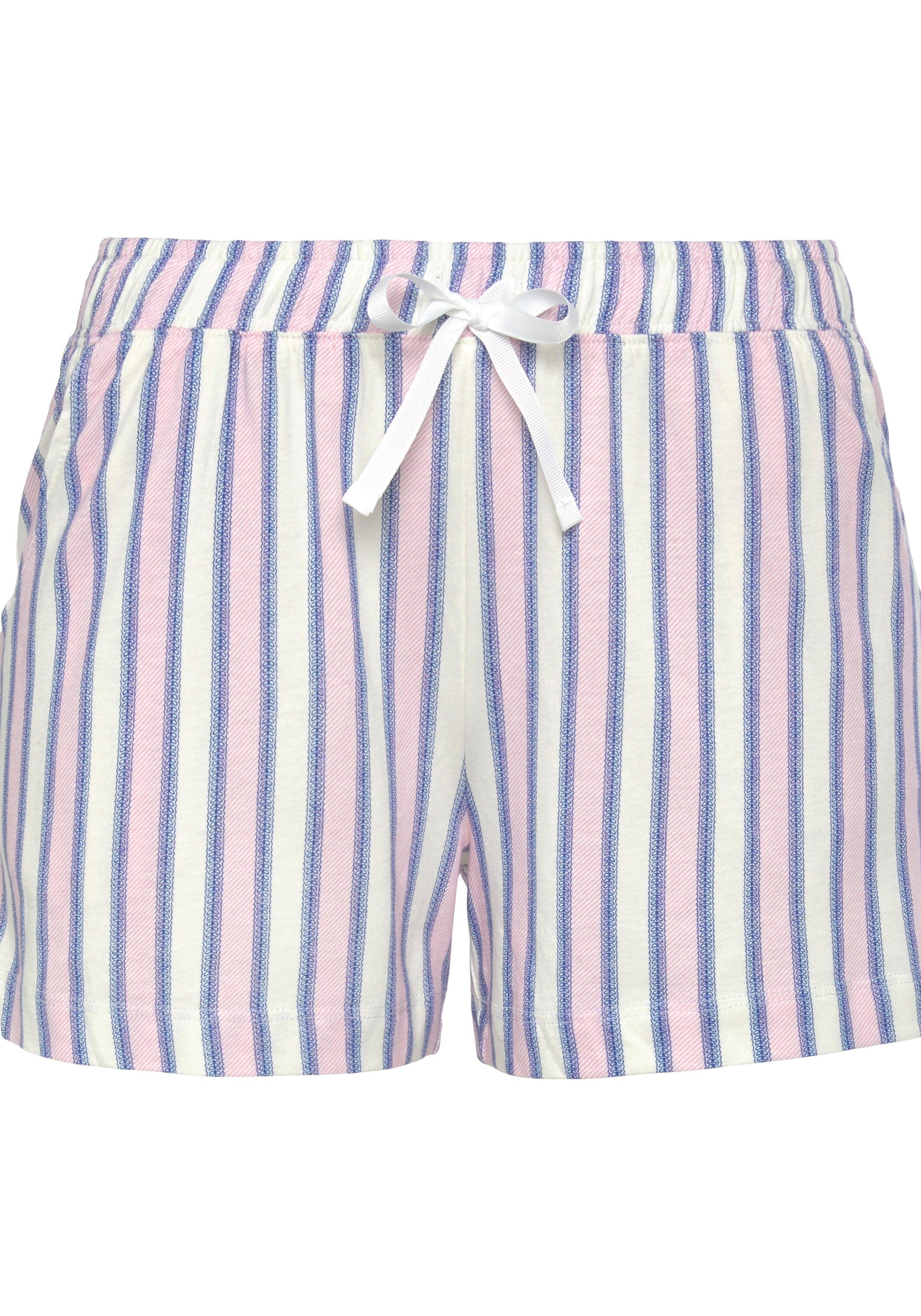 s.Oliver RED LABEL Beachwear Shortama in klassieke stijl (2-delig)