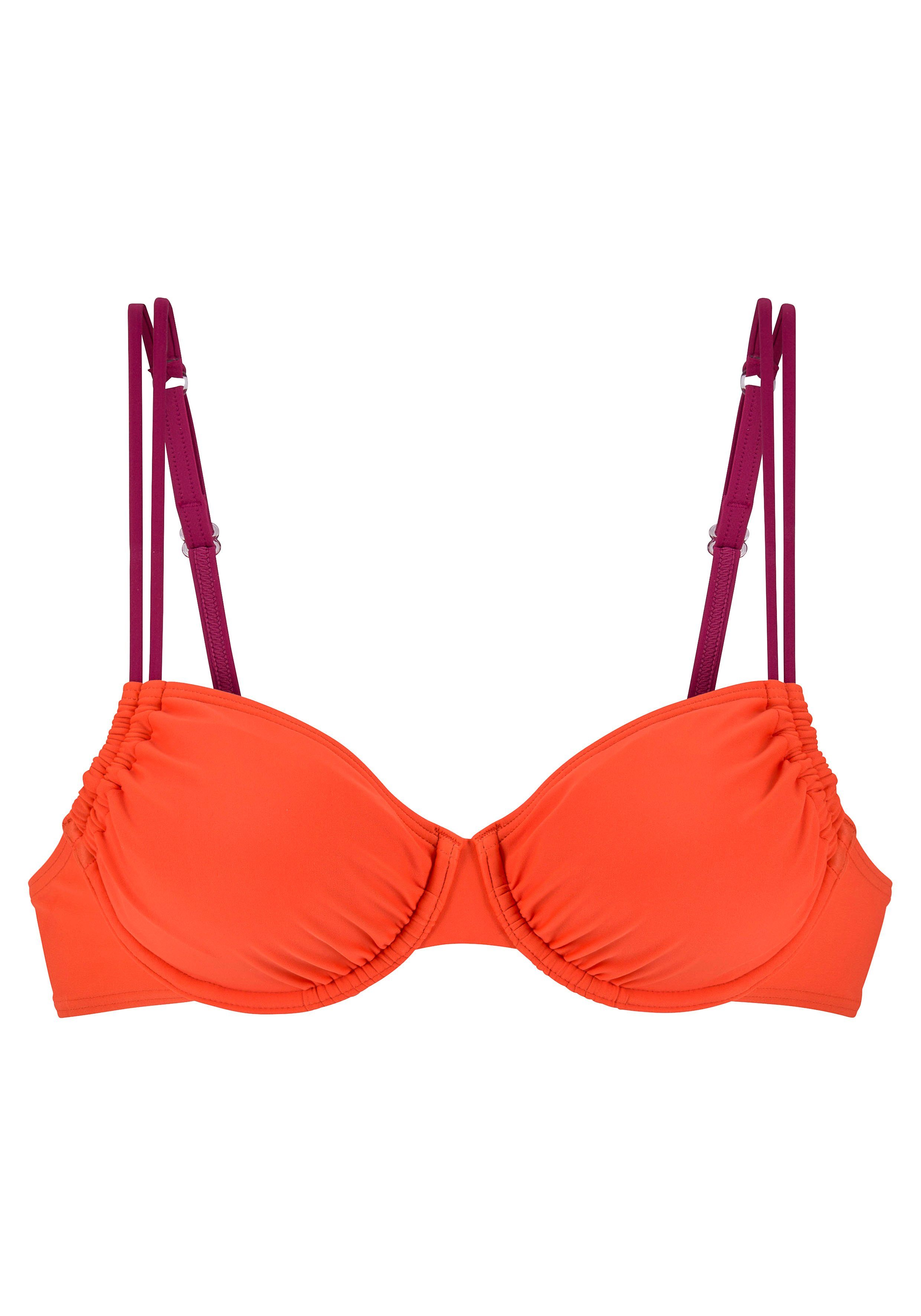 s.Oliver RED LABEL Beachwear Bikinitop met beugels Yella met contrastkleurige details