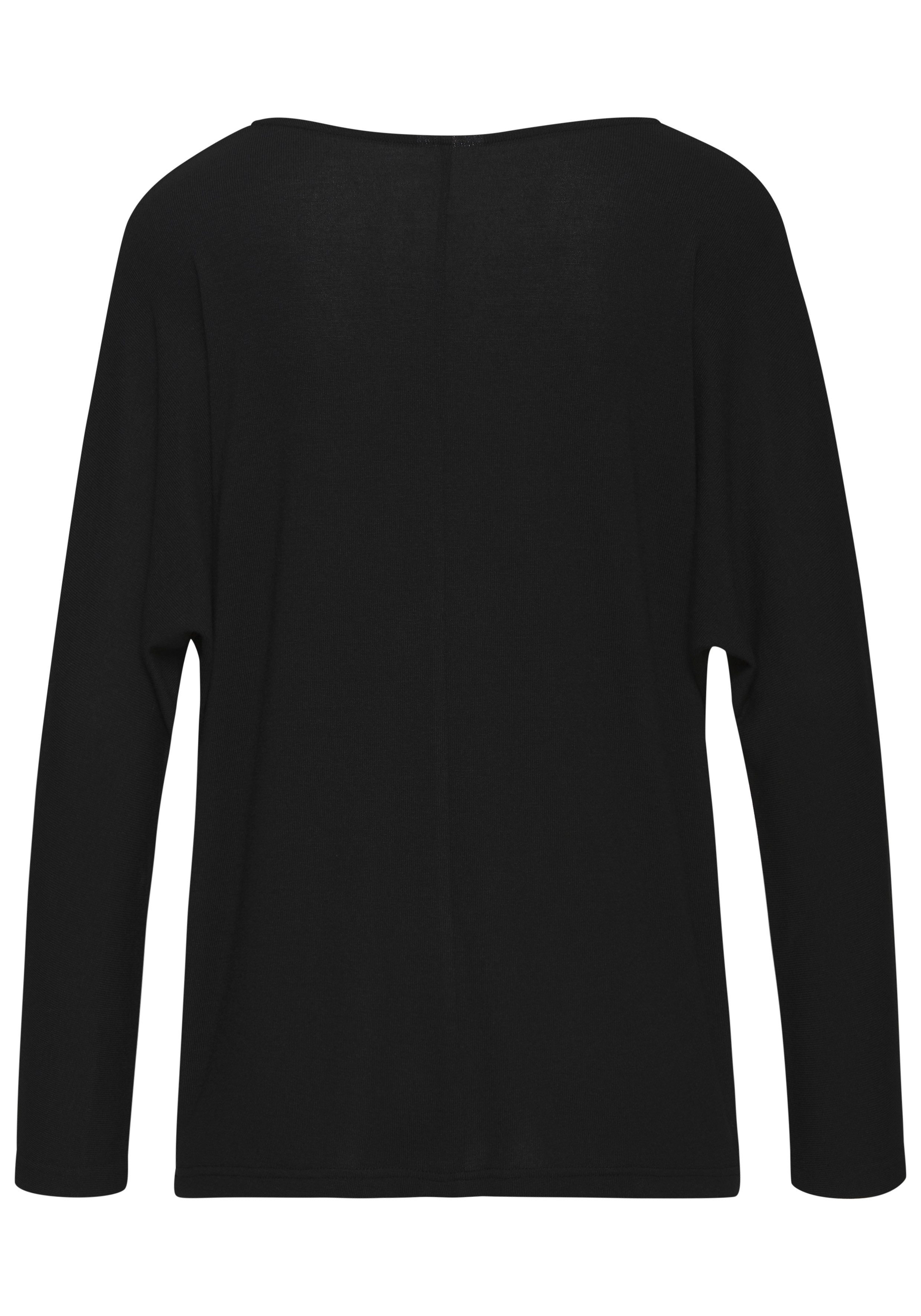 Lascana Shirt met lange mouwen Met vlindermouwen van zacht viscose-fijntricot
