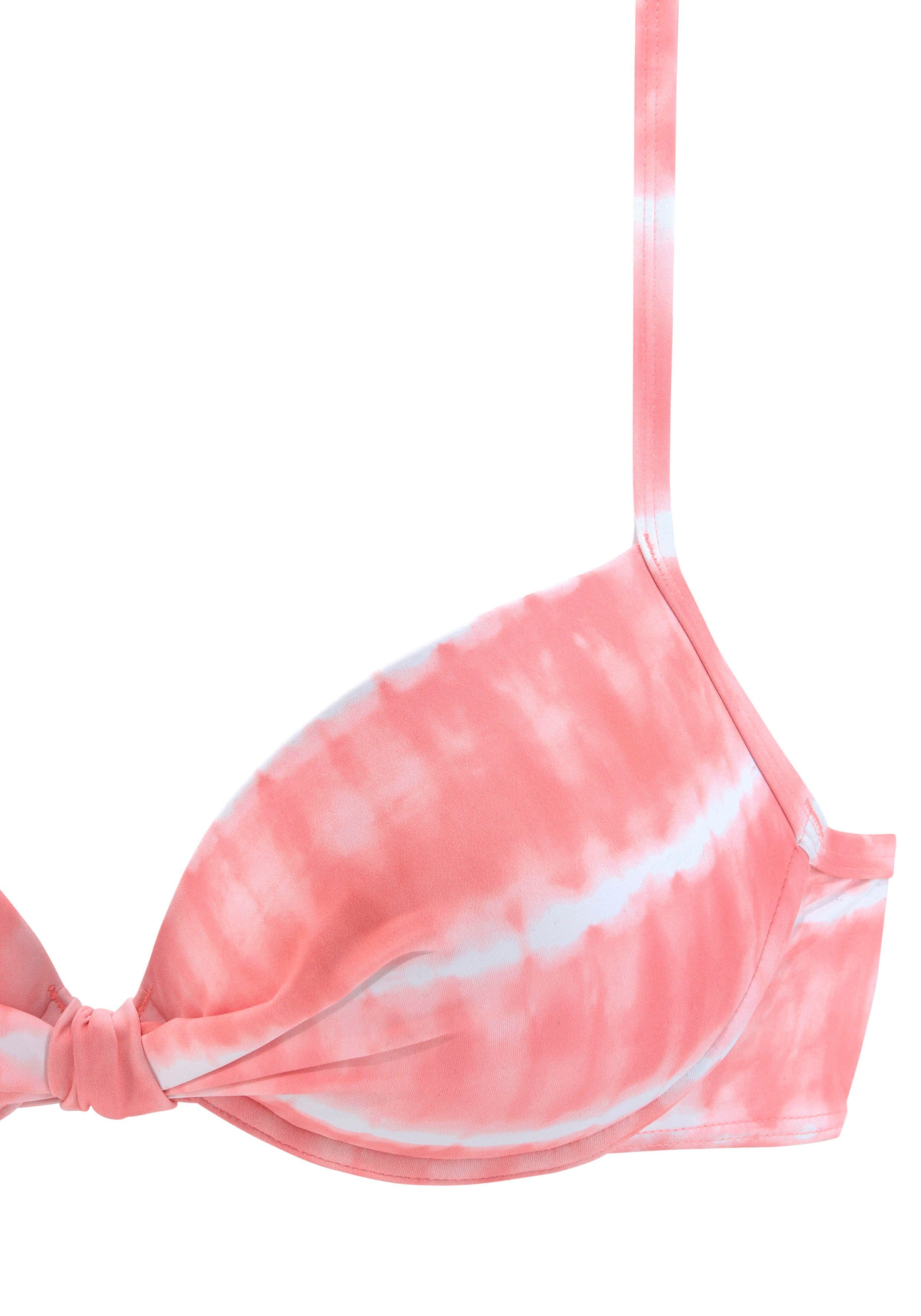 s.oliver red label beachwear bikinitop met beugels enja roze
