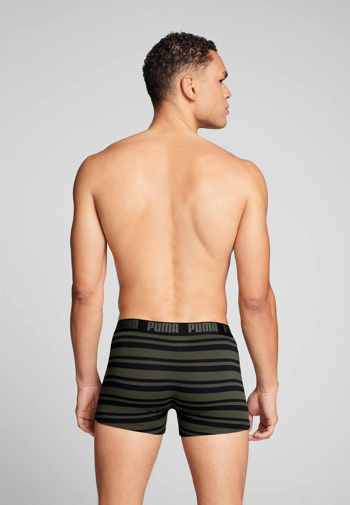 PUMA Boxershort PUMA MEN EVERYDAY STRIPED BOXERS 2P (2 stuks, Set van 2)