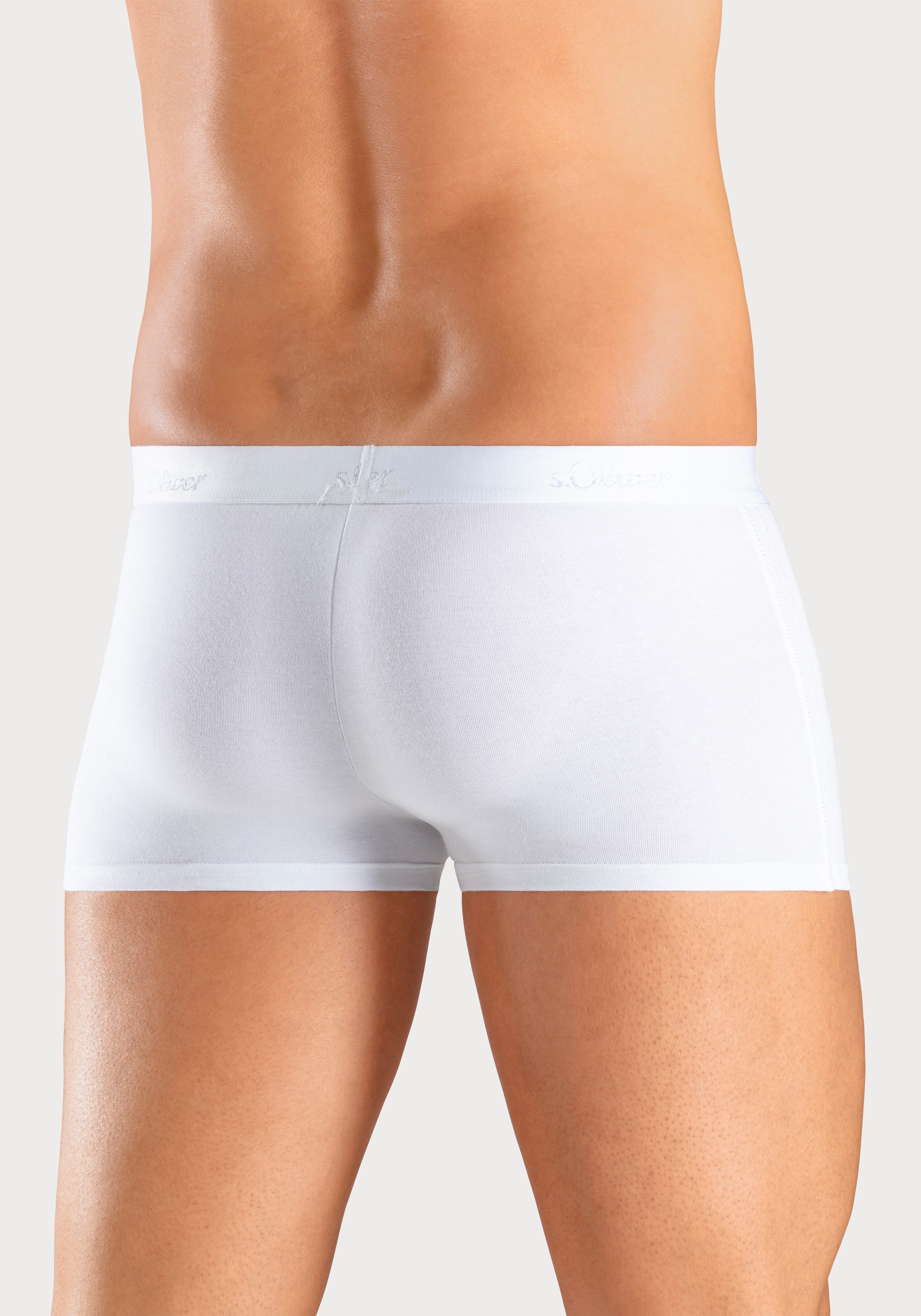 s.Oliver RED LABEL Beachwear Hipster strak zittende boxershorts van zacht modal (set, 2 stuks)