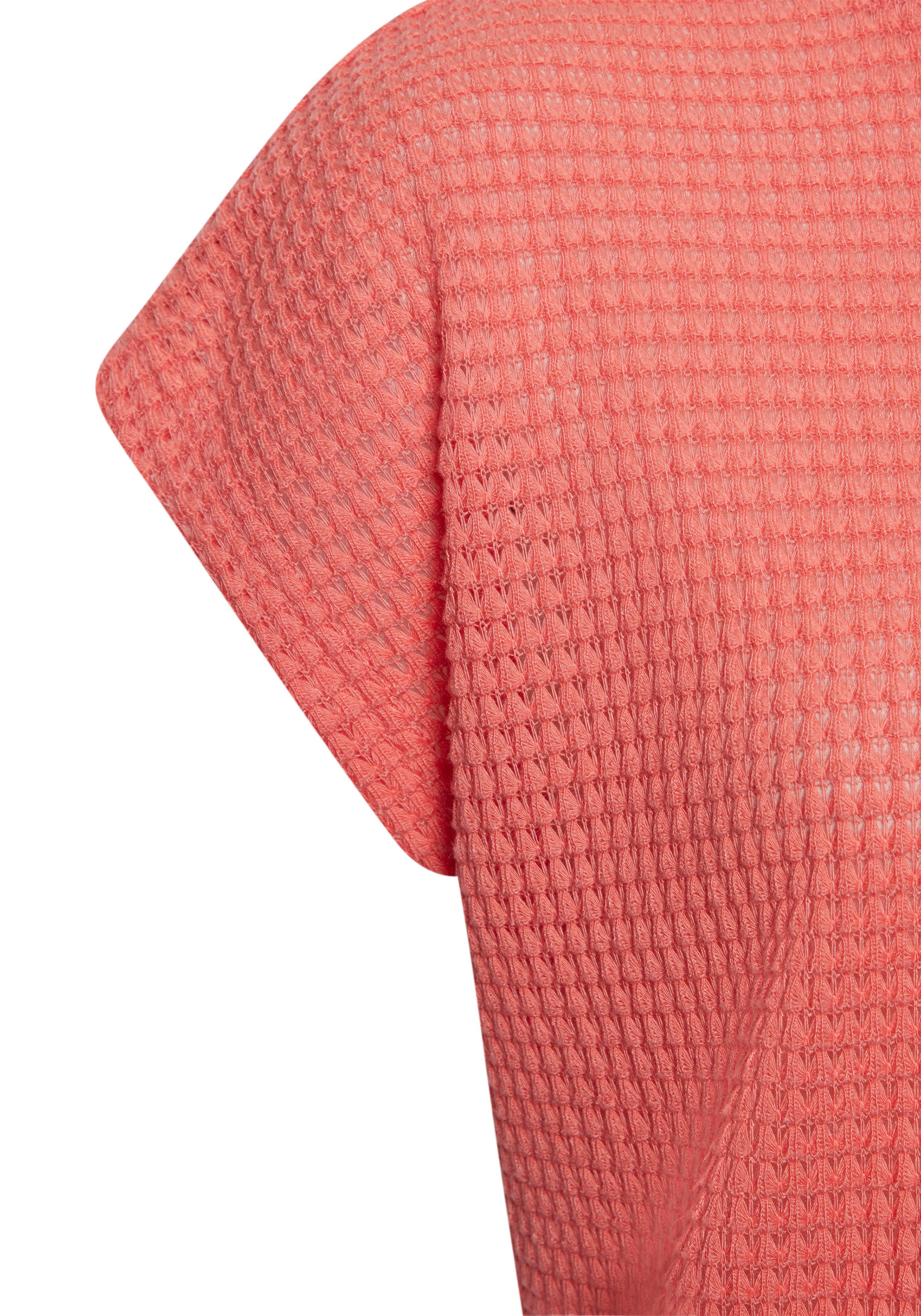 Vivance Shirt met korte mouwen Met modieuze wafelstructuur van kreukvrije breikwaliteit (Set van 2)