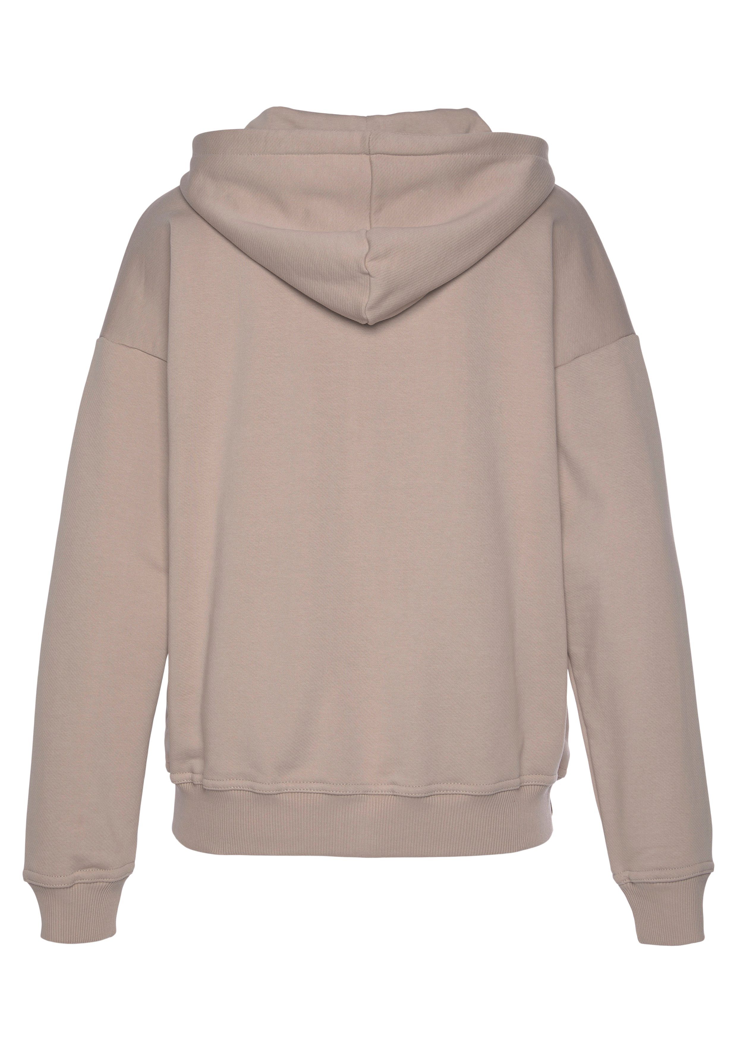 Lascana Hoodie van biologische katoen, loungewear