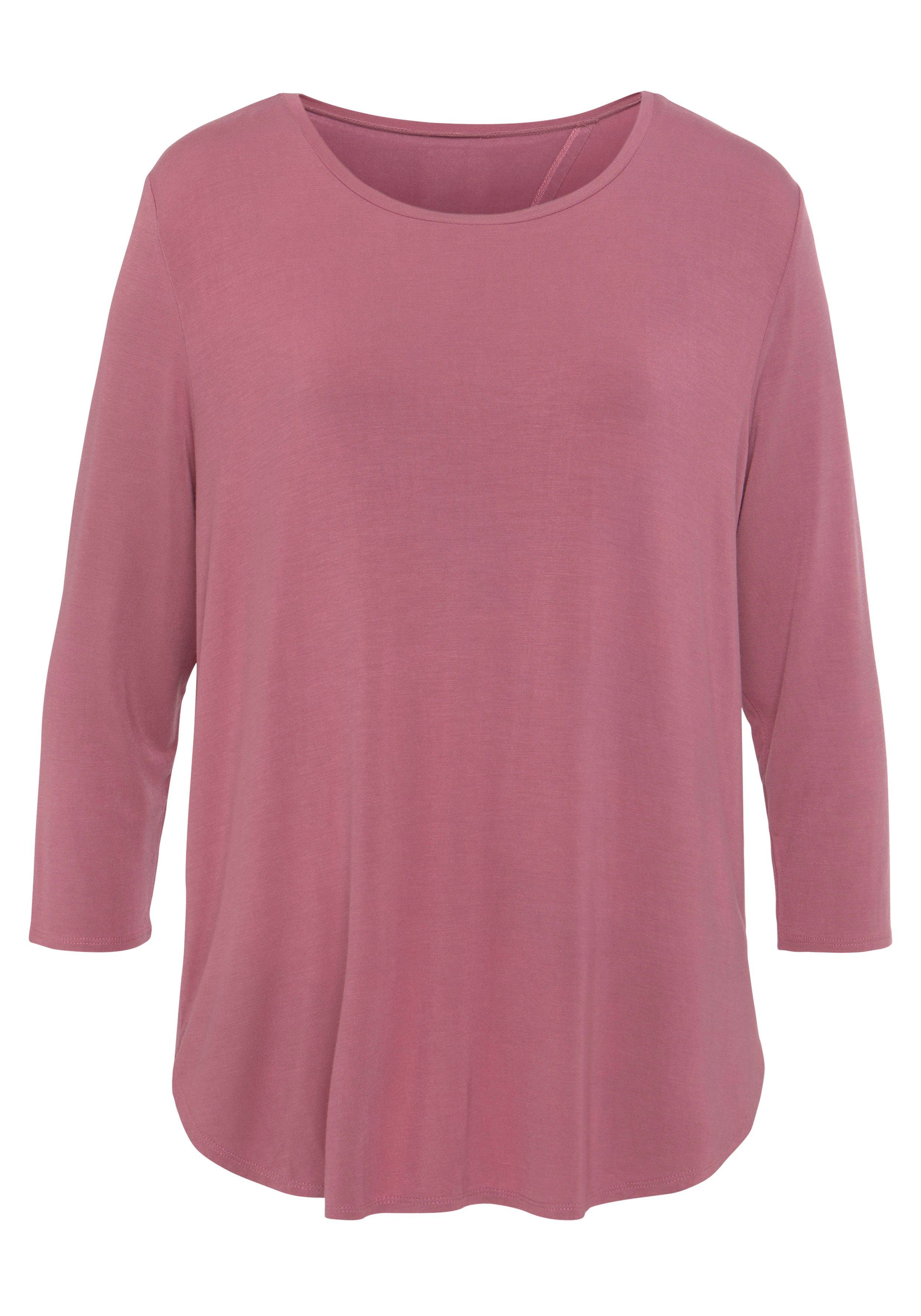 Lascana Shirt met 3/4 mouwen Met modieuze split aan de achterkant