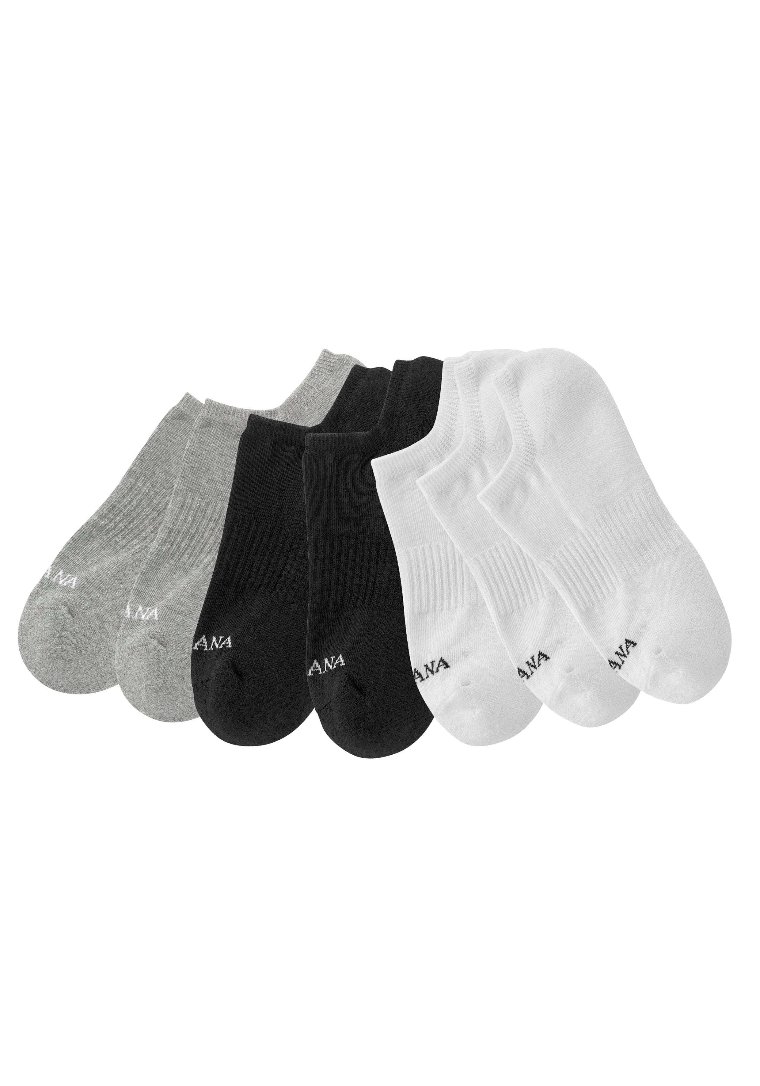 active by Lascana Sneakersokken met voetfrotté (set, 7 paar)