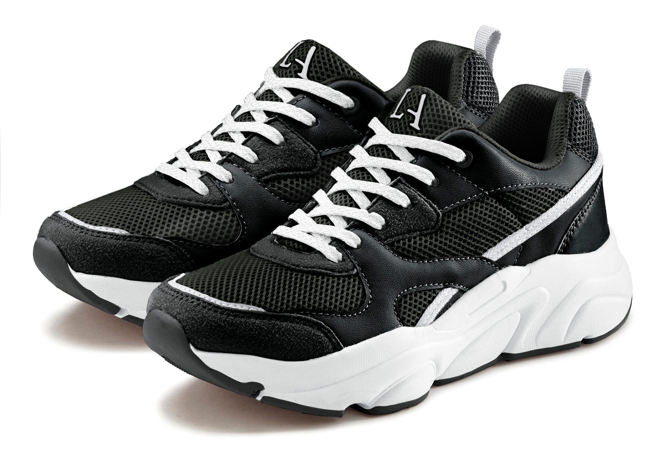 Lascana Sneakers met ultralichte chunky-zool, veterschoen, vrijetijdsschoen