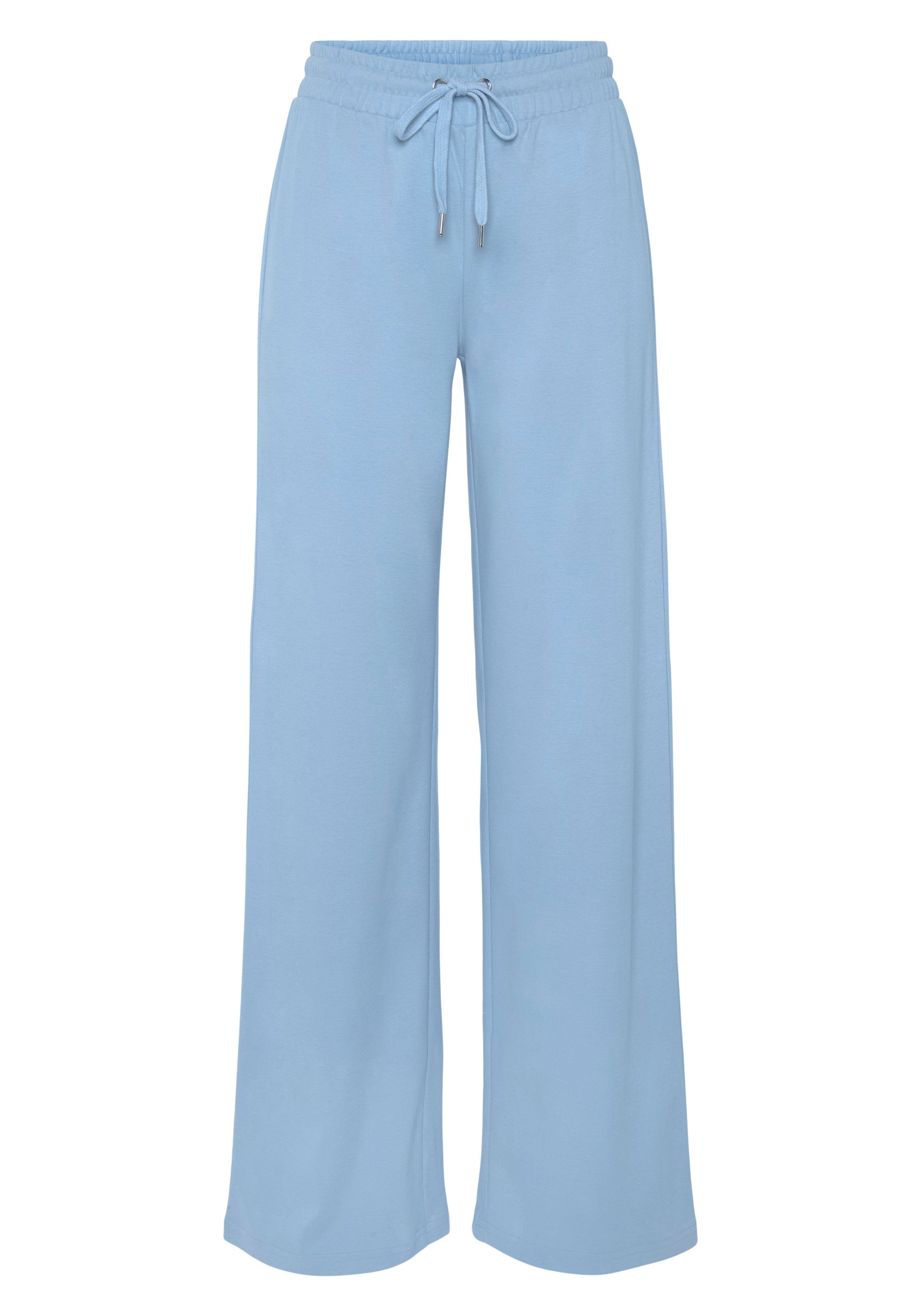 Lascana Sweatbroek -Loungebroek met uitlopende pijpen, loungewear