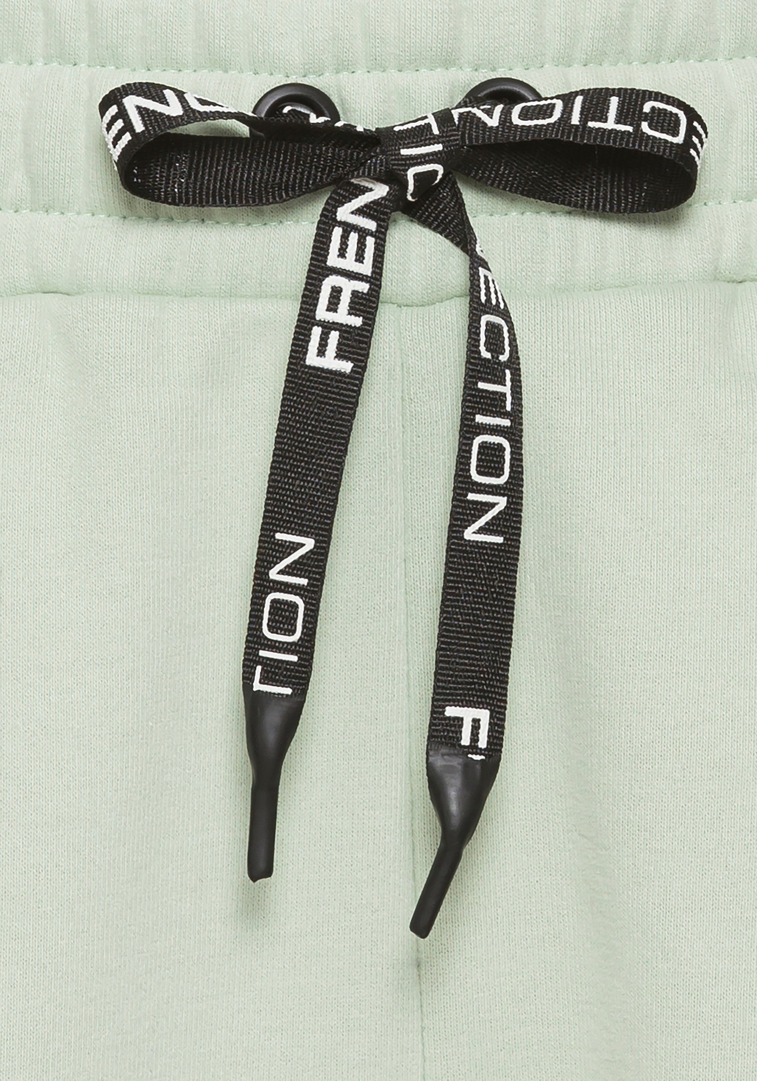 French Connection Sweatbroek met zij contraststrepen en logo-print