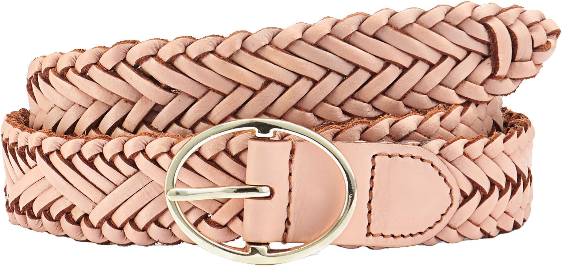 Lascana Leren riem Heupriem Vlechtriem, broekriem, riem van leer voor jeans & jurken