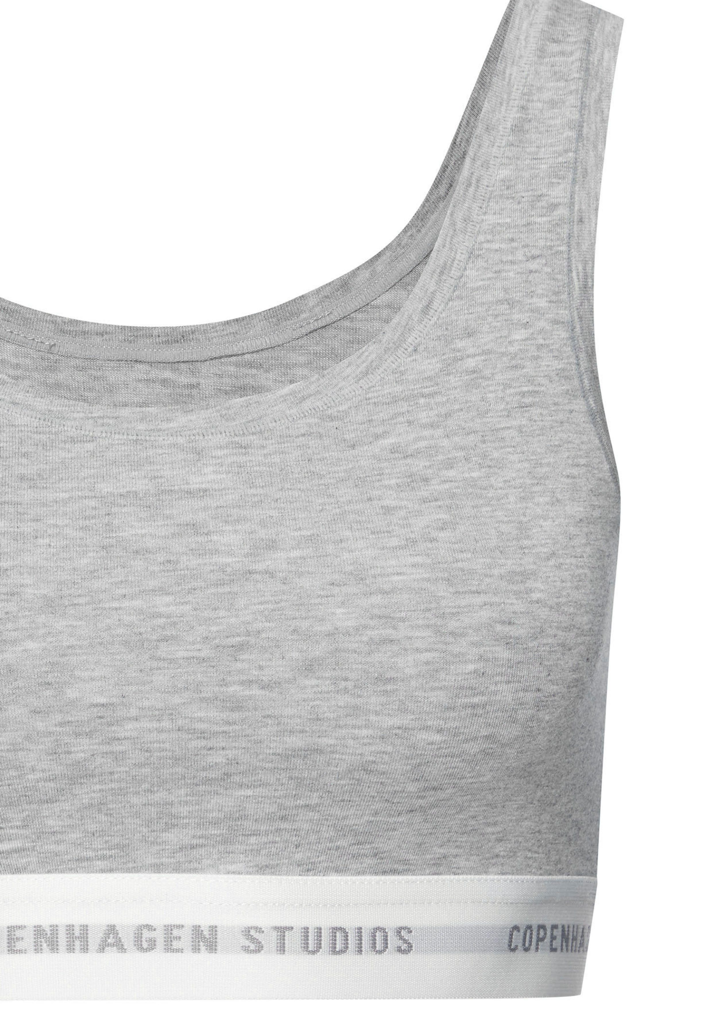 Copenhagen Studios Bustier met zachte logo-bund en van elastische katoen-modal kwaliteit