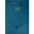 active by lascana functionele legging met brede boord in wikkel-look ideaal voor sup blauw