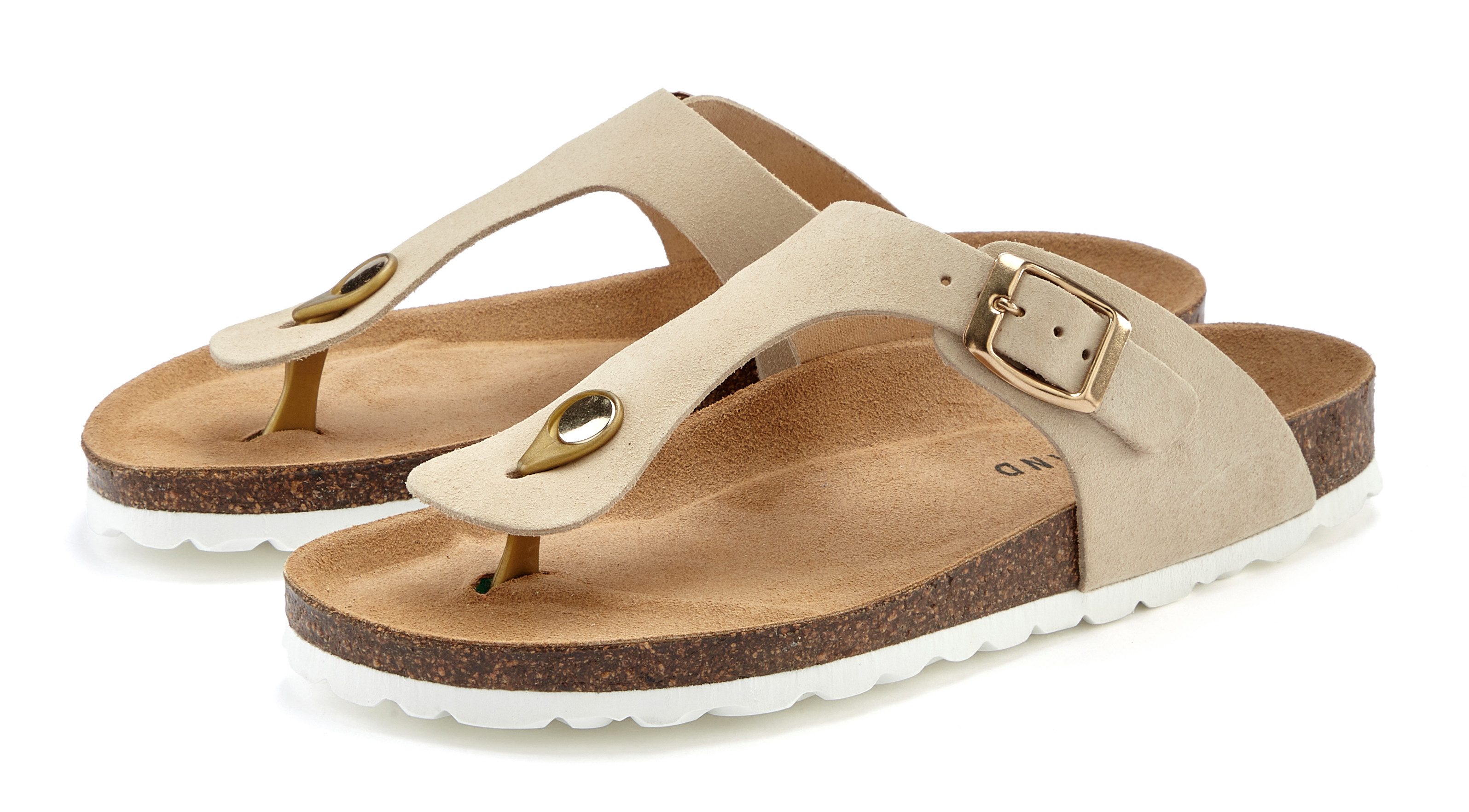 Elbsand Slippers Mule, sandalen, open schoen, hoogwaardig leer, kurk voetbed, unisex