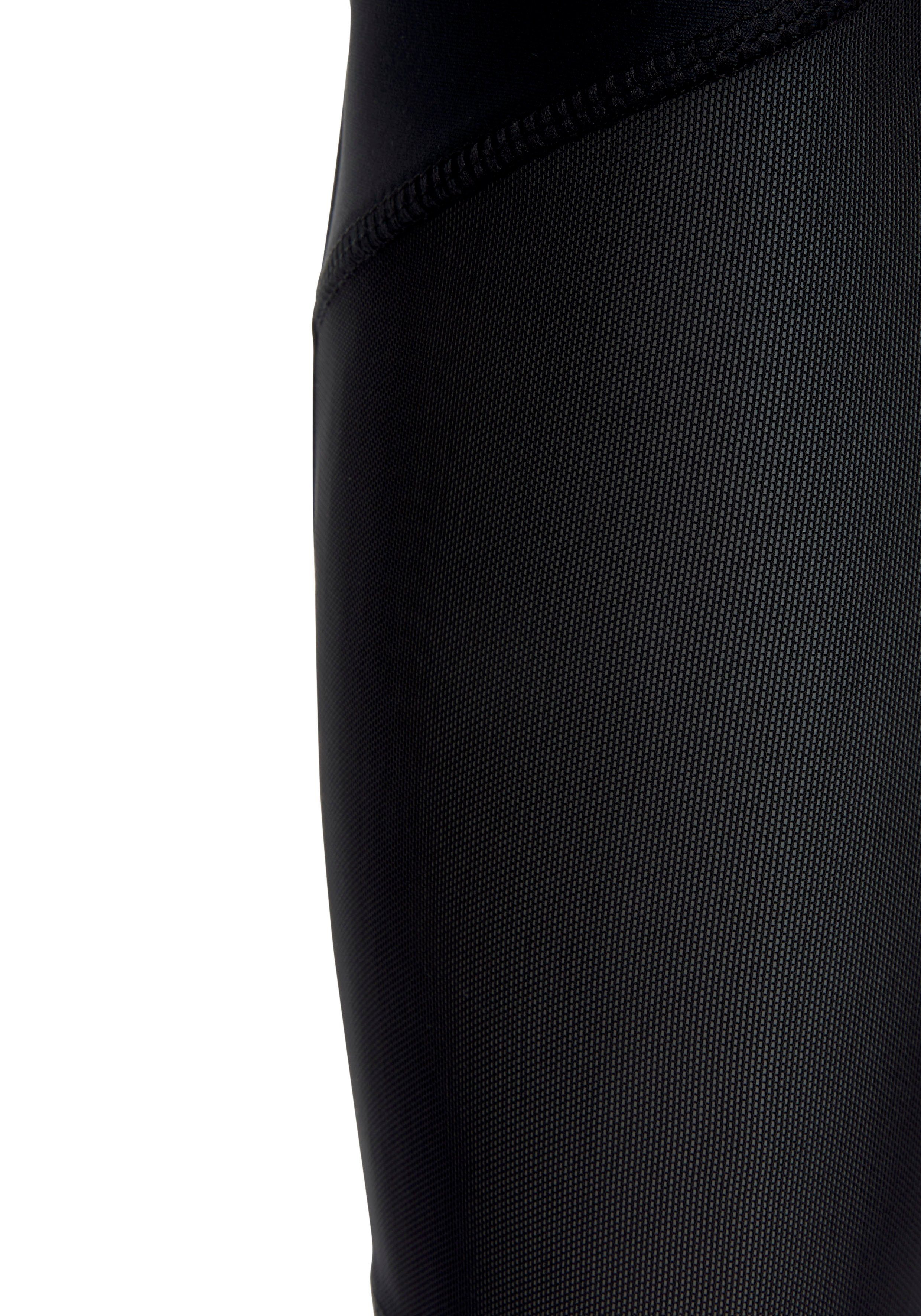 active by Lascana 7/8 legging met netinzetten