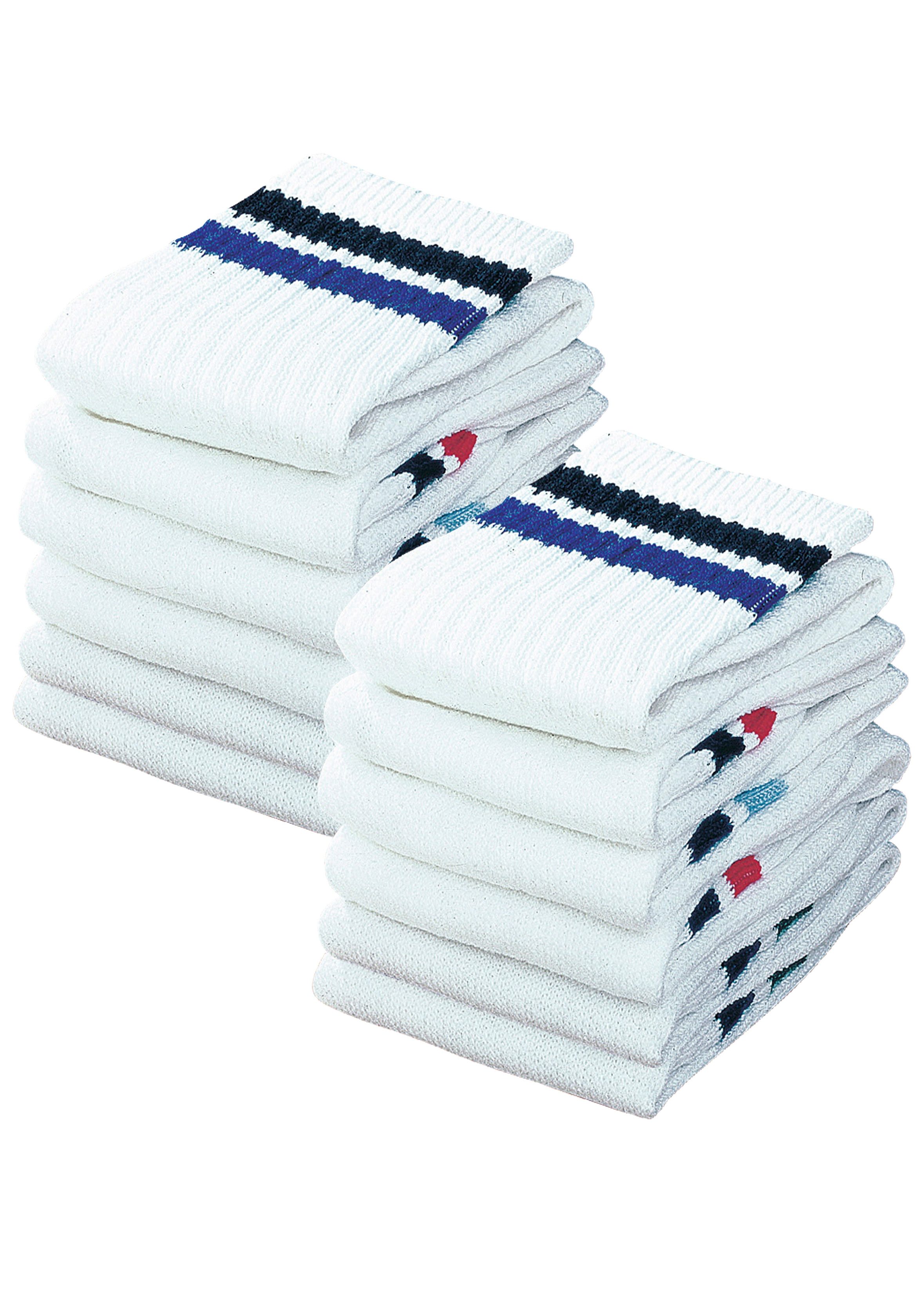 Go in Tennissokken met frotté (set, 12 paar) heren maat 23-26 wit