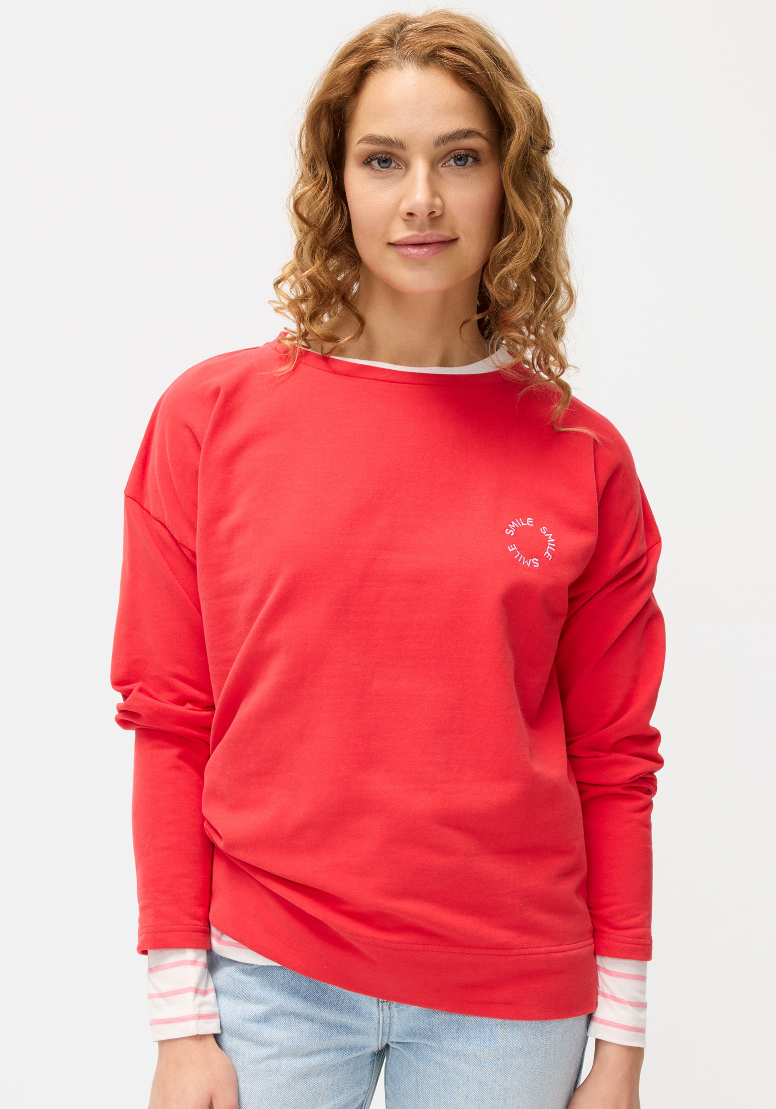 Lascana Hoodie met kleine borduursels