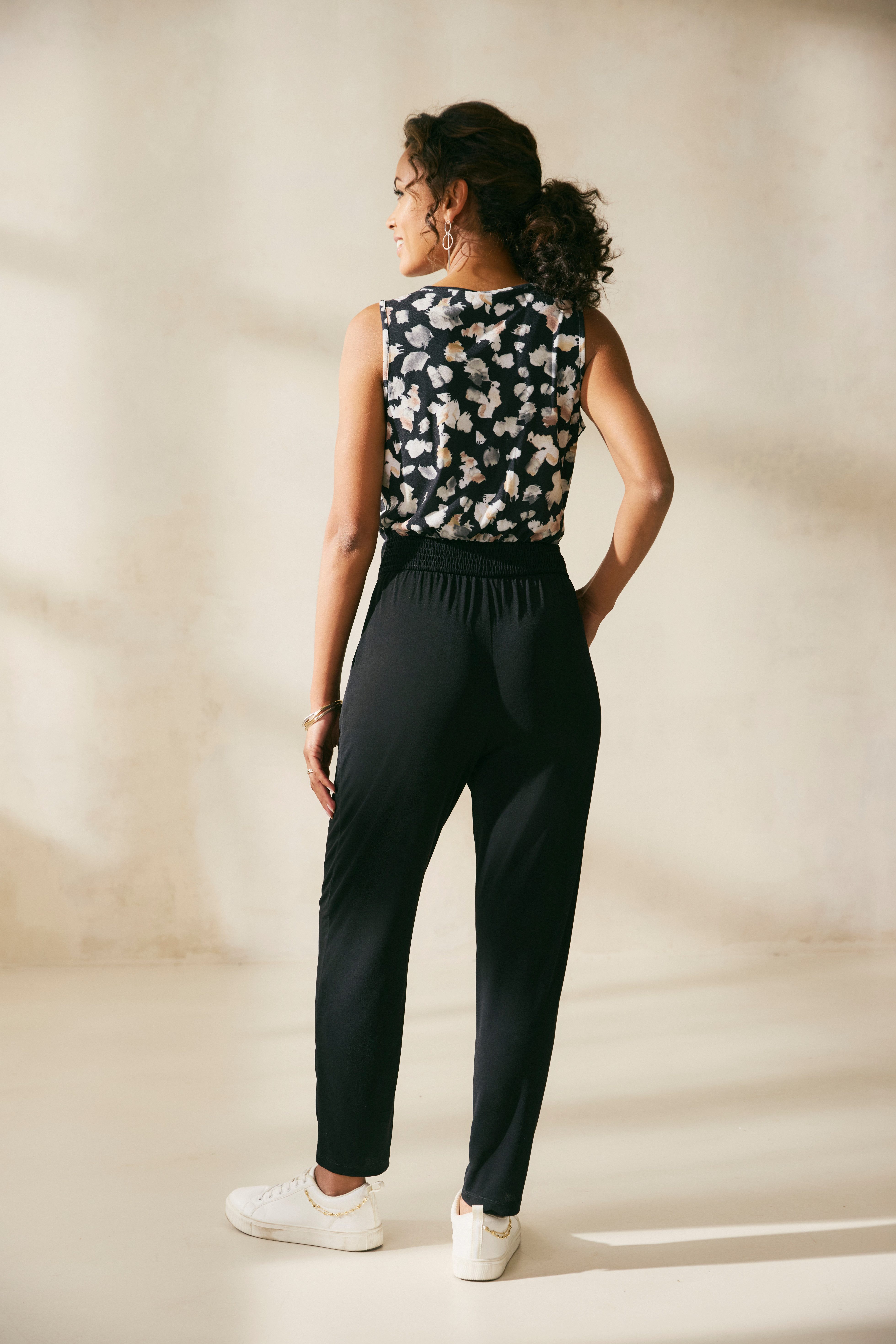 Lascana Jumpsuit met bedrukt bovenstuk, elegante jumpsuit, business-look, feestelijk