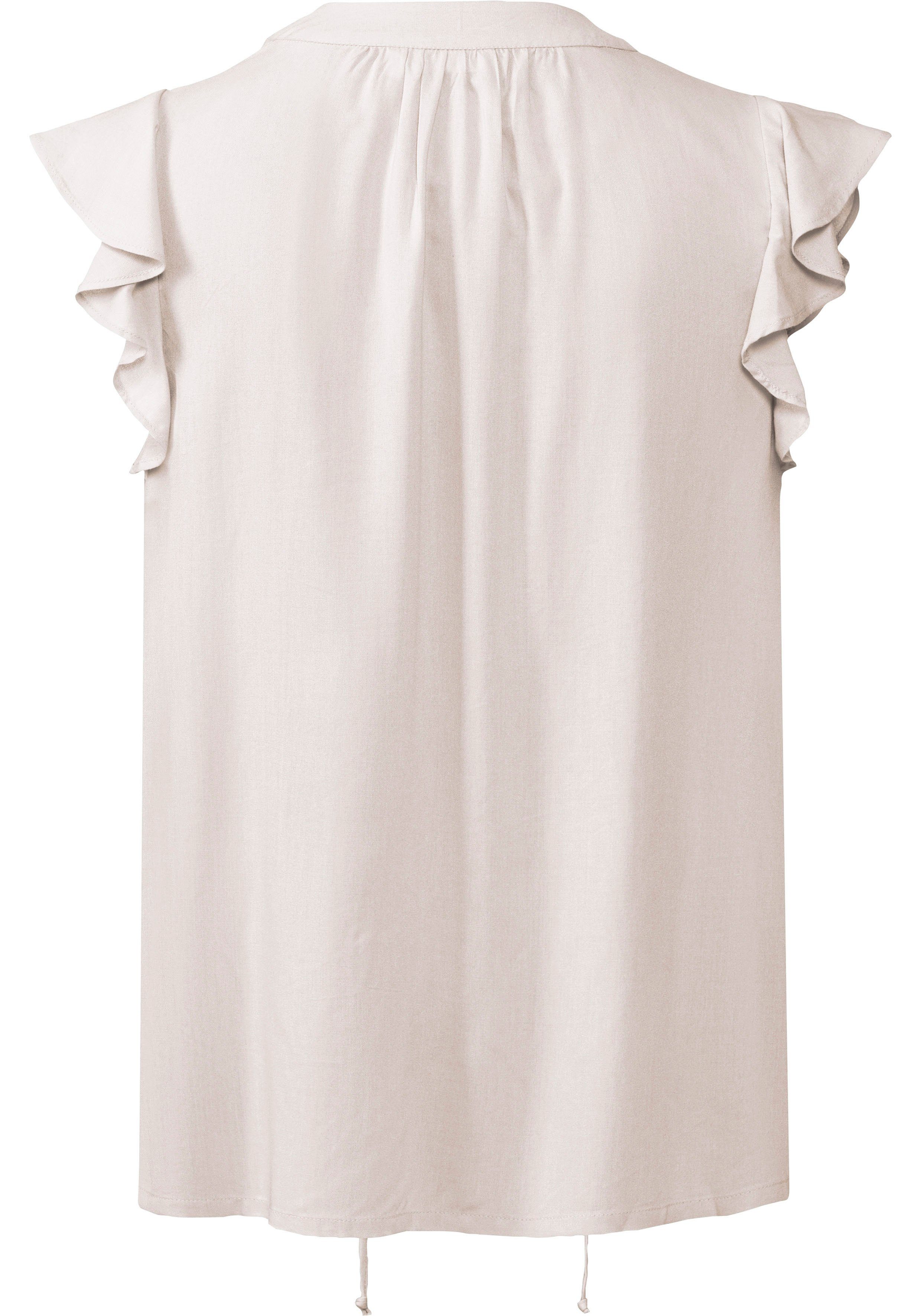 Lascana Blouse zonder sluiting met ruches-mouwen, korte mouwen blouse, elegant