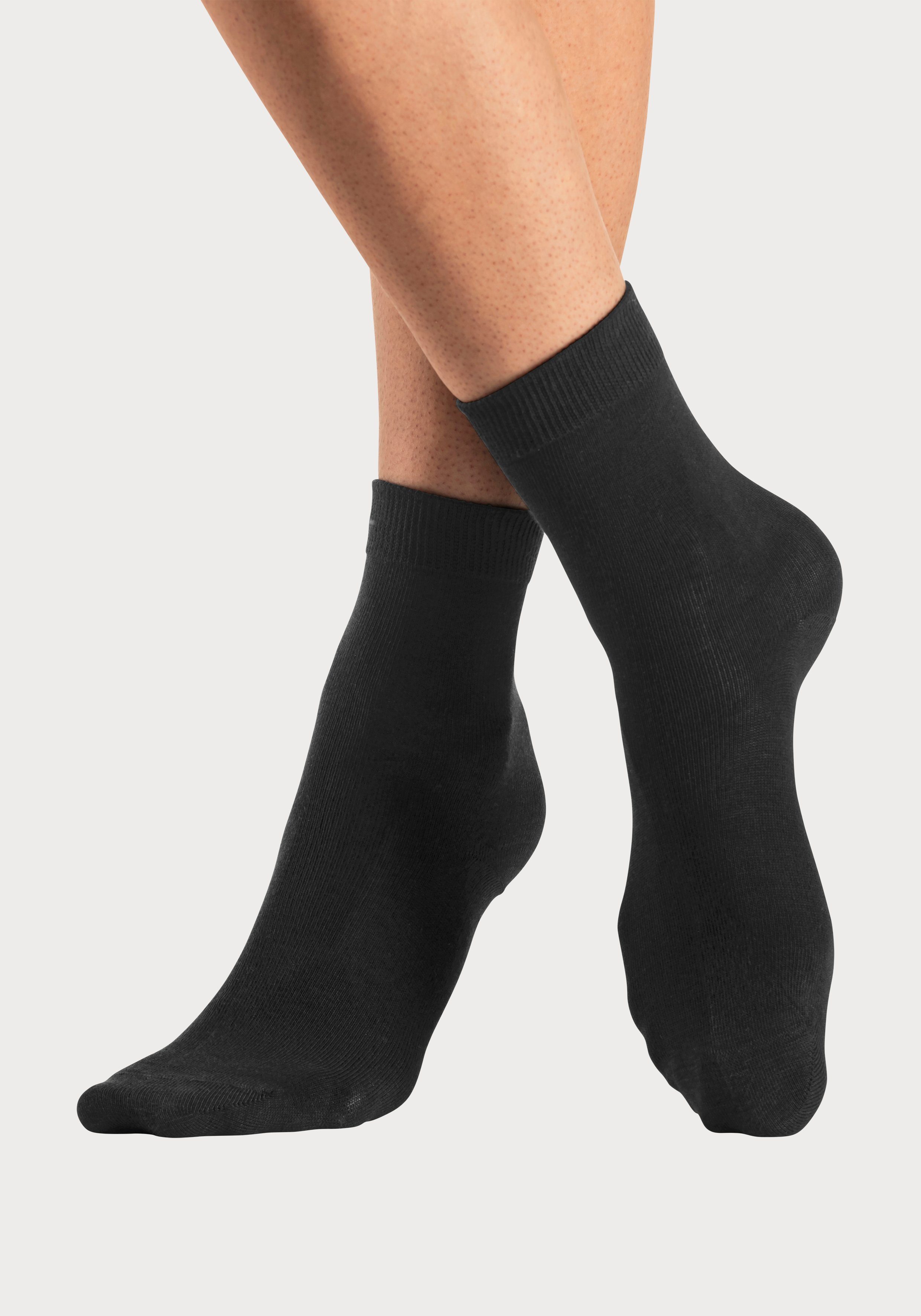 Lascana Basic sokken in kleurrijke mêleekleuren (set, 7 paar)
