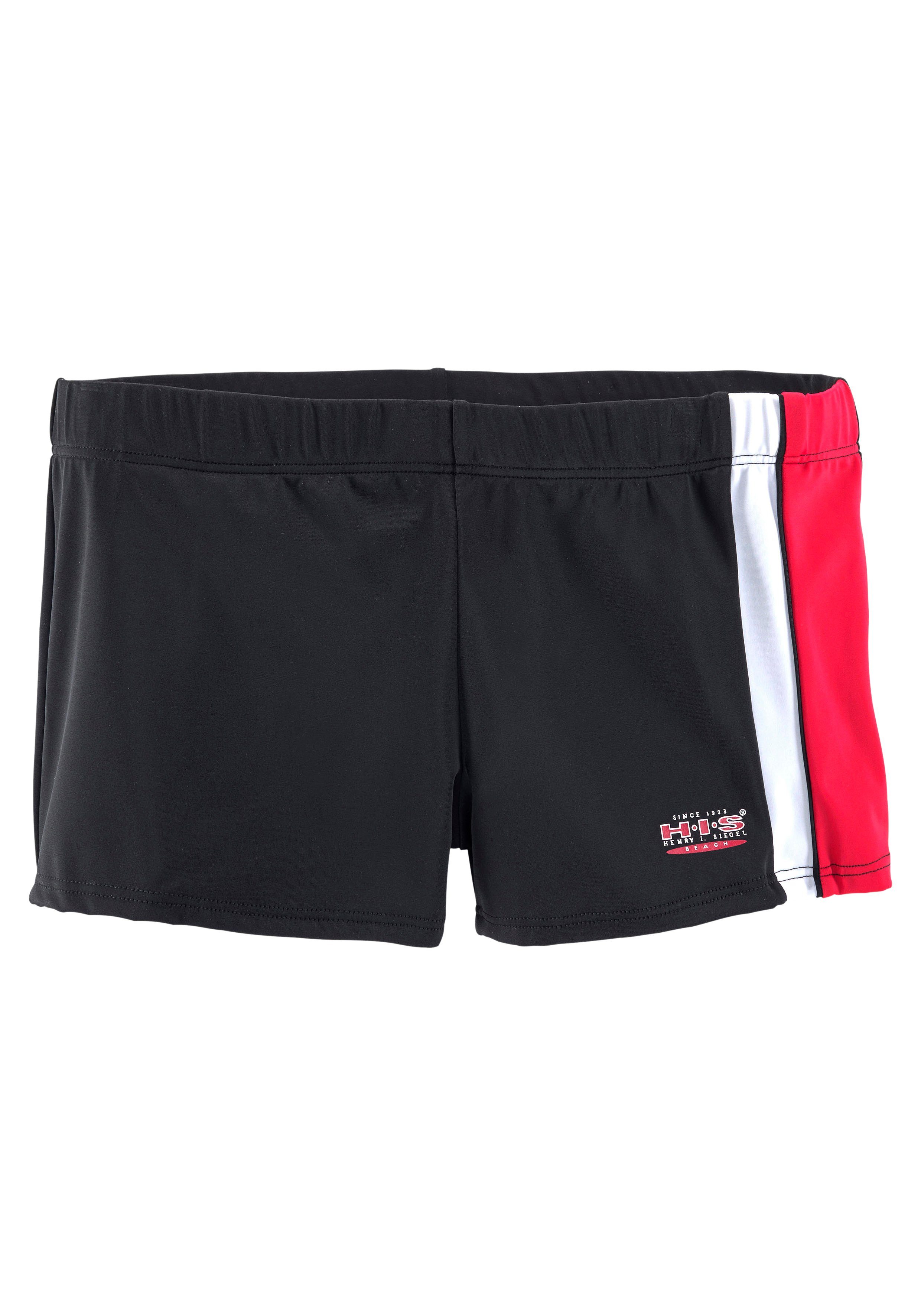 H.I.S Zwemboxer met contrastinzetten