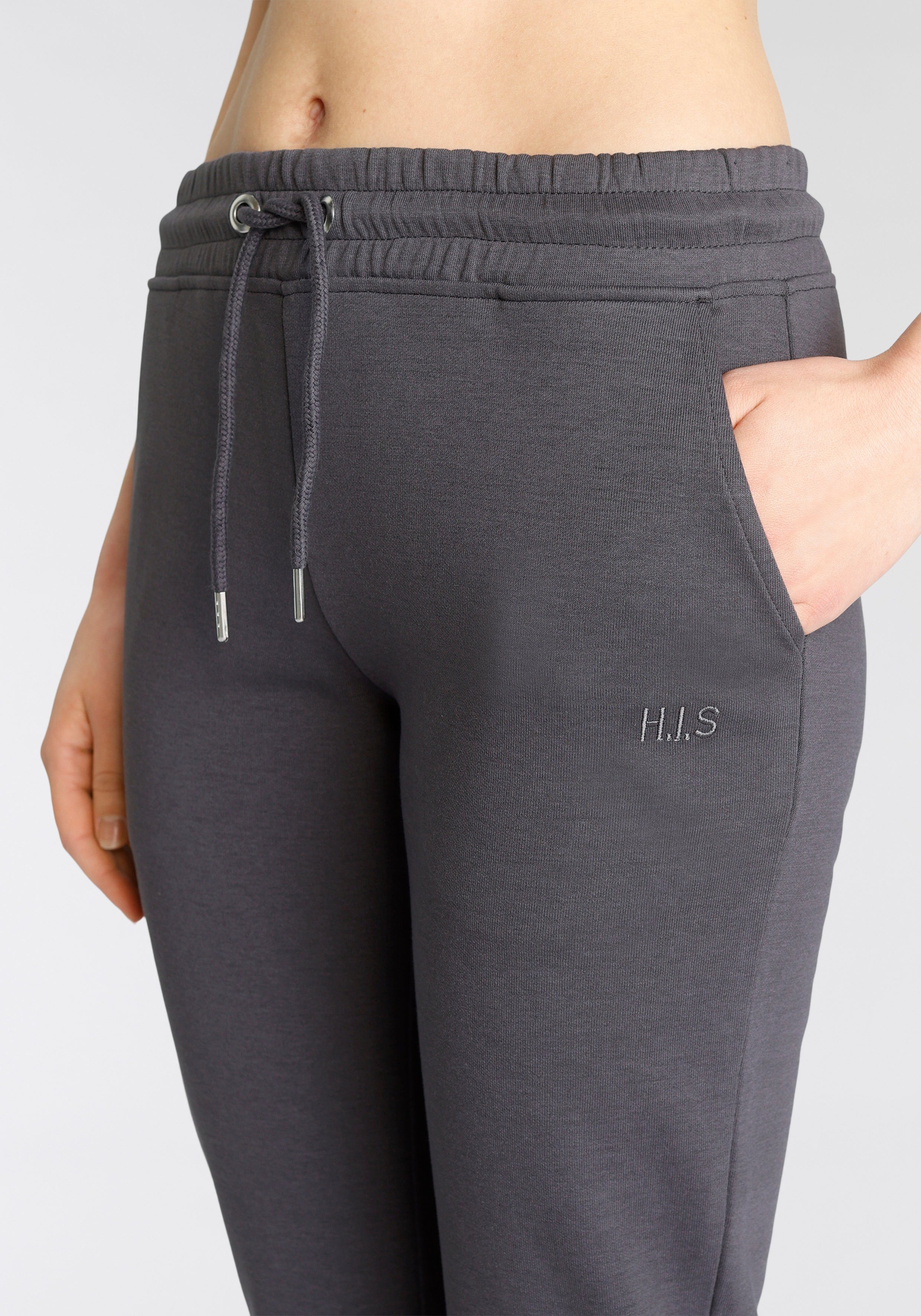 H.I.S Sweatbroek / relaxbroek / sweatbroek Slipbroek met kleine omslag aan de zoom, loungewear
