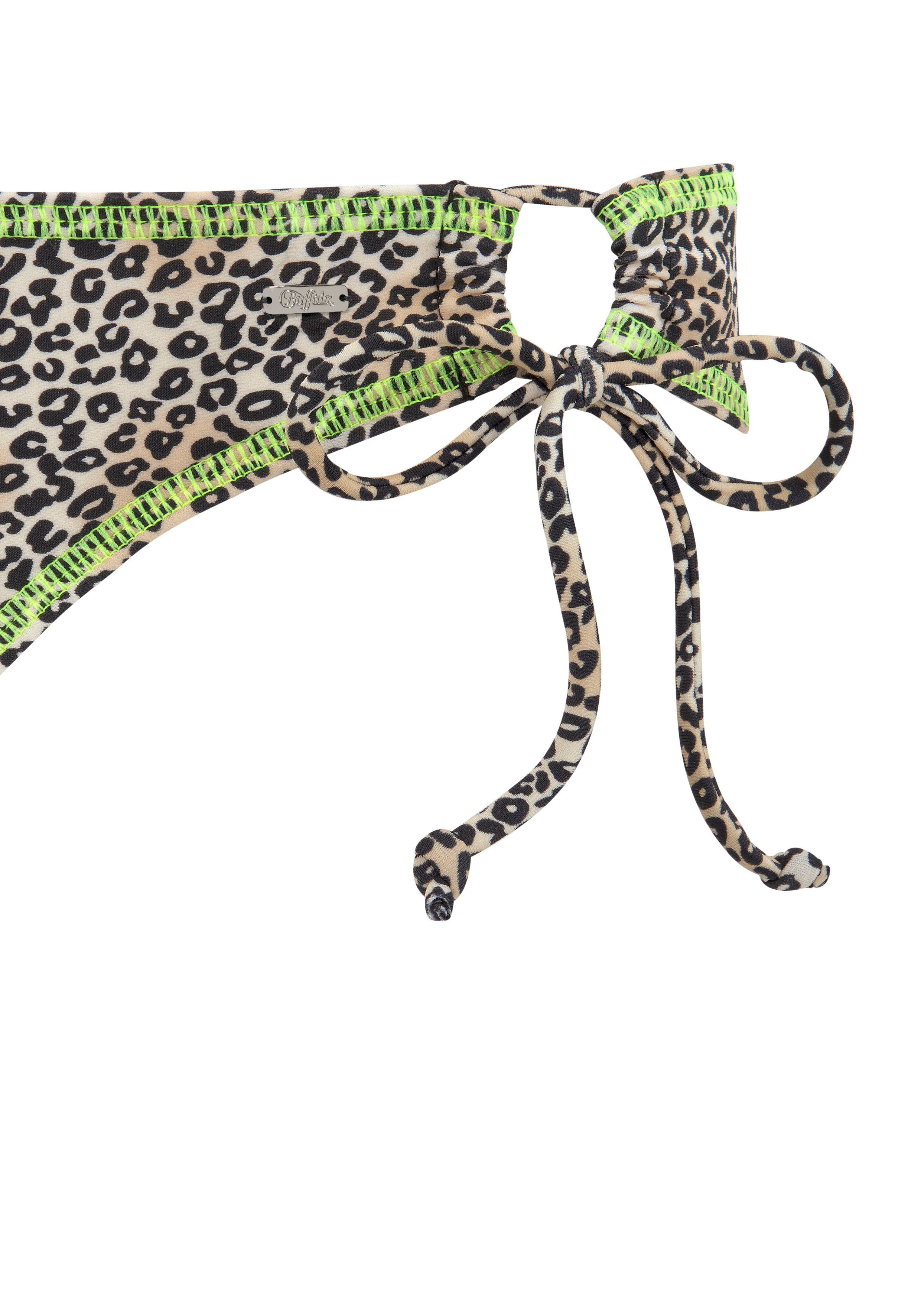 Buffalo Triangelbikini met neonkleurige siernaad
