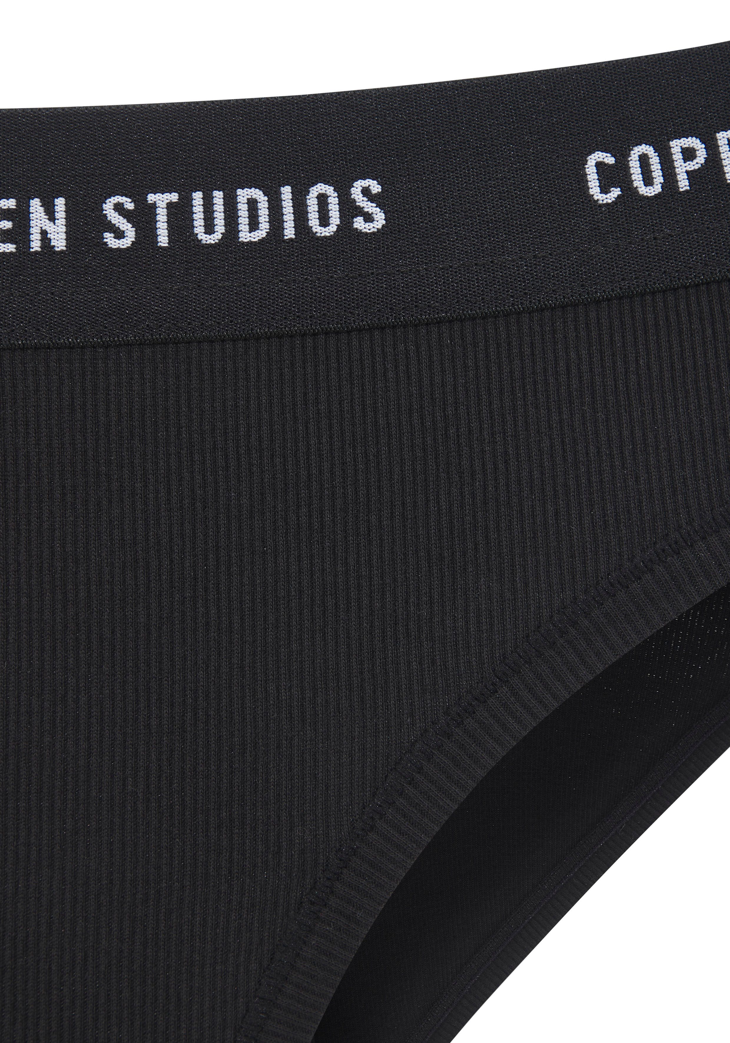 Copenhagen Studios Bikinibroekje Met zachte logoband van geribde bio-katoenkwaliteit (Set van 2)