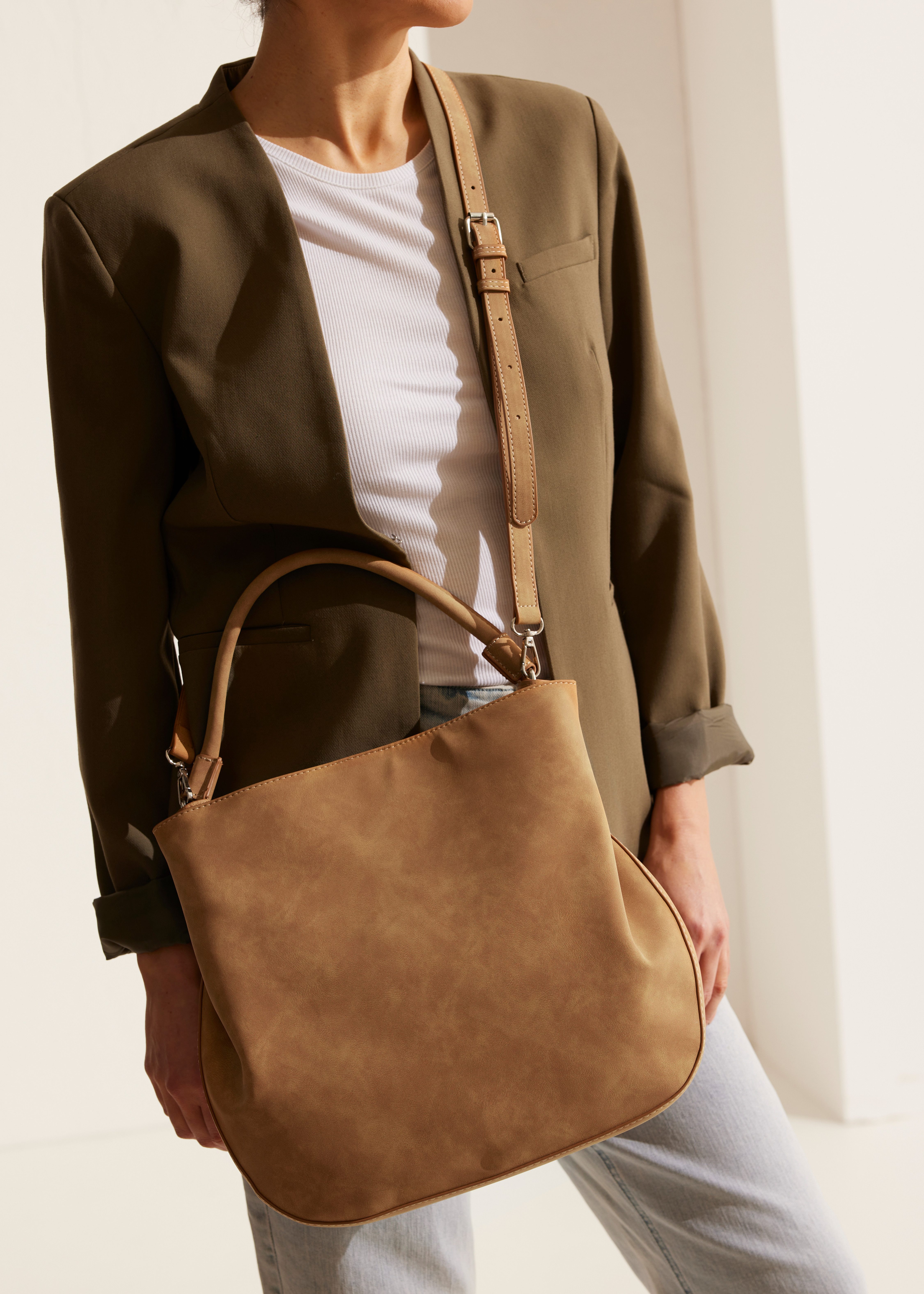 Vivance Handtas Schoudertas, handtas in western-look VEGAN