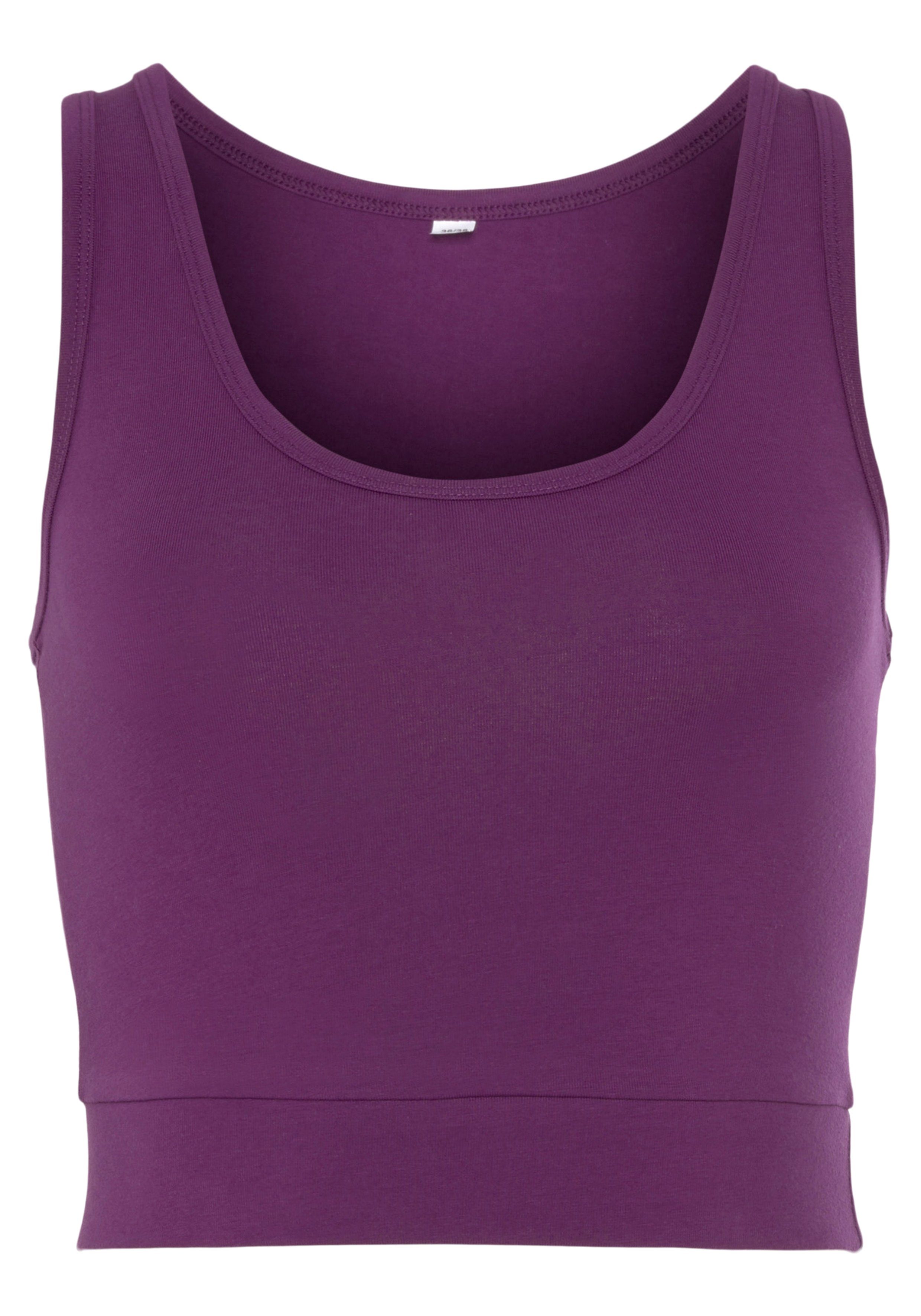 active by Lascana Sporttop Crop-top met brede bandjes